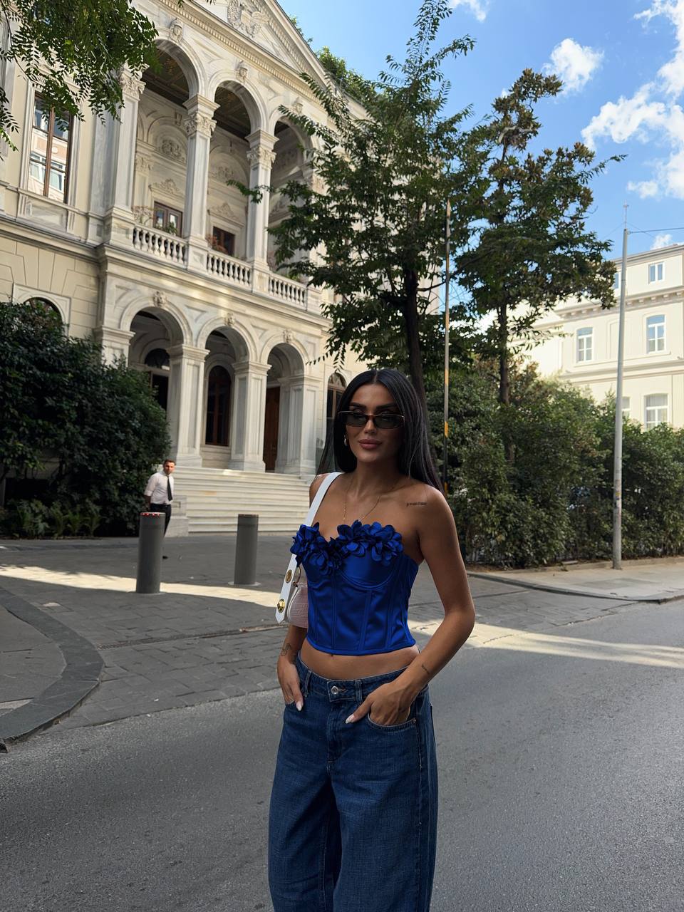 RUS SATEN FABRİC BUSTIER