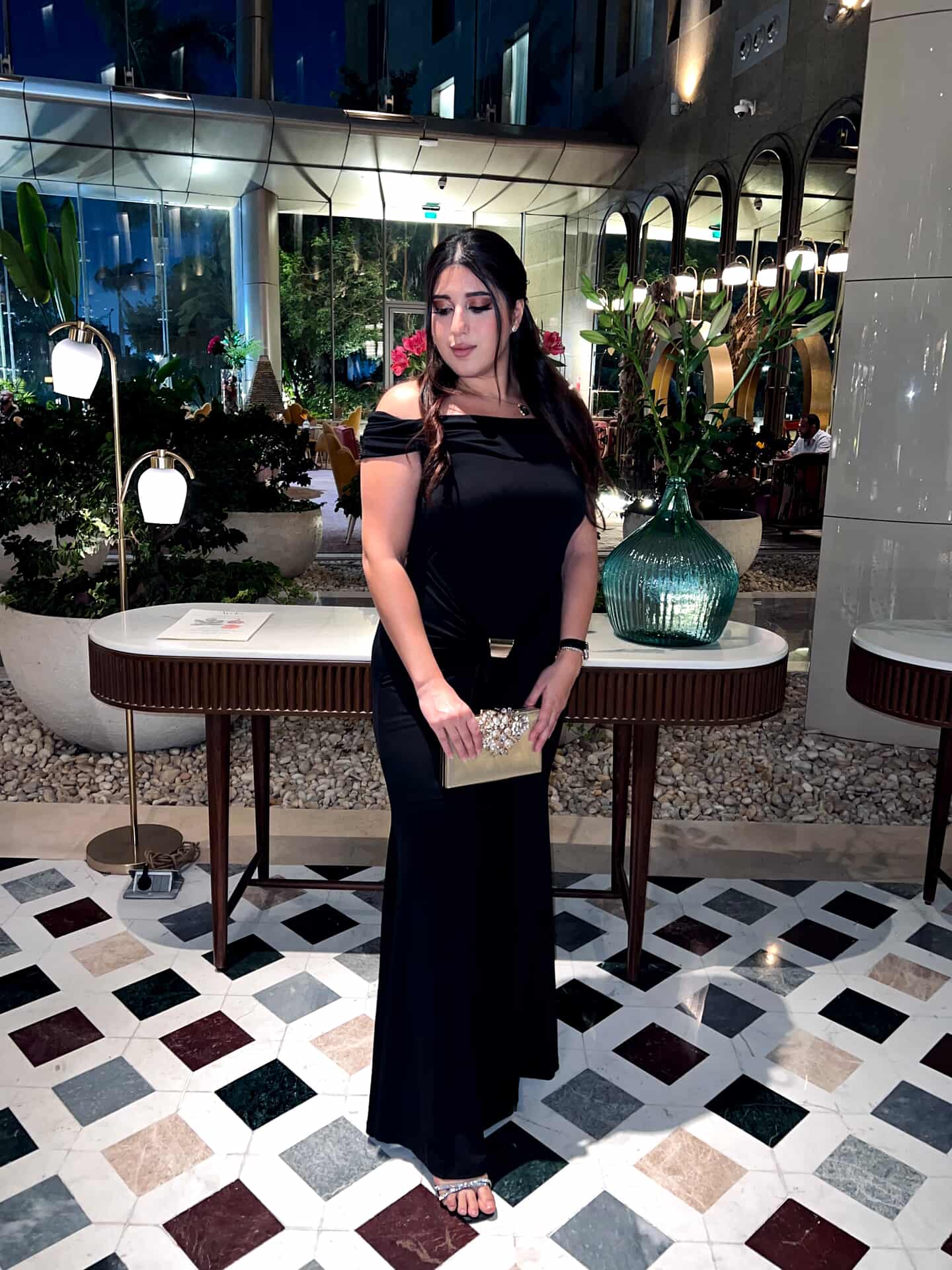 Black Allayia Long Dress