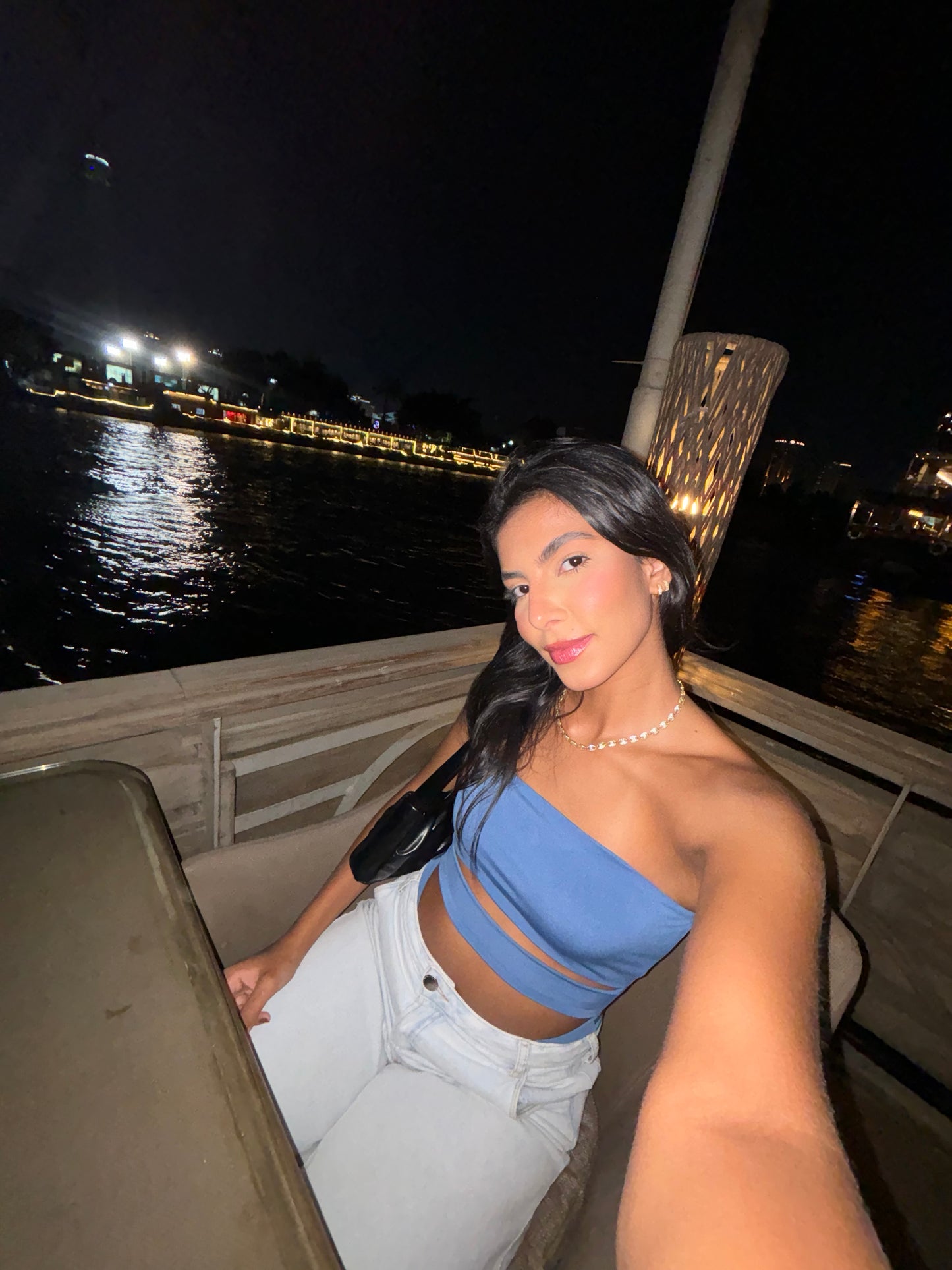blue Window bodysuit