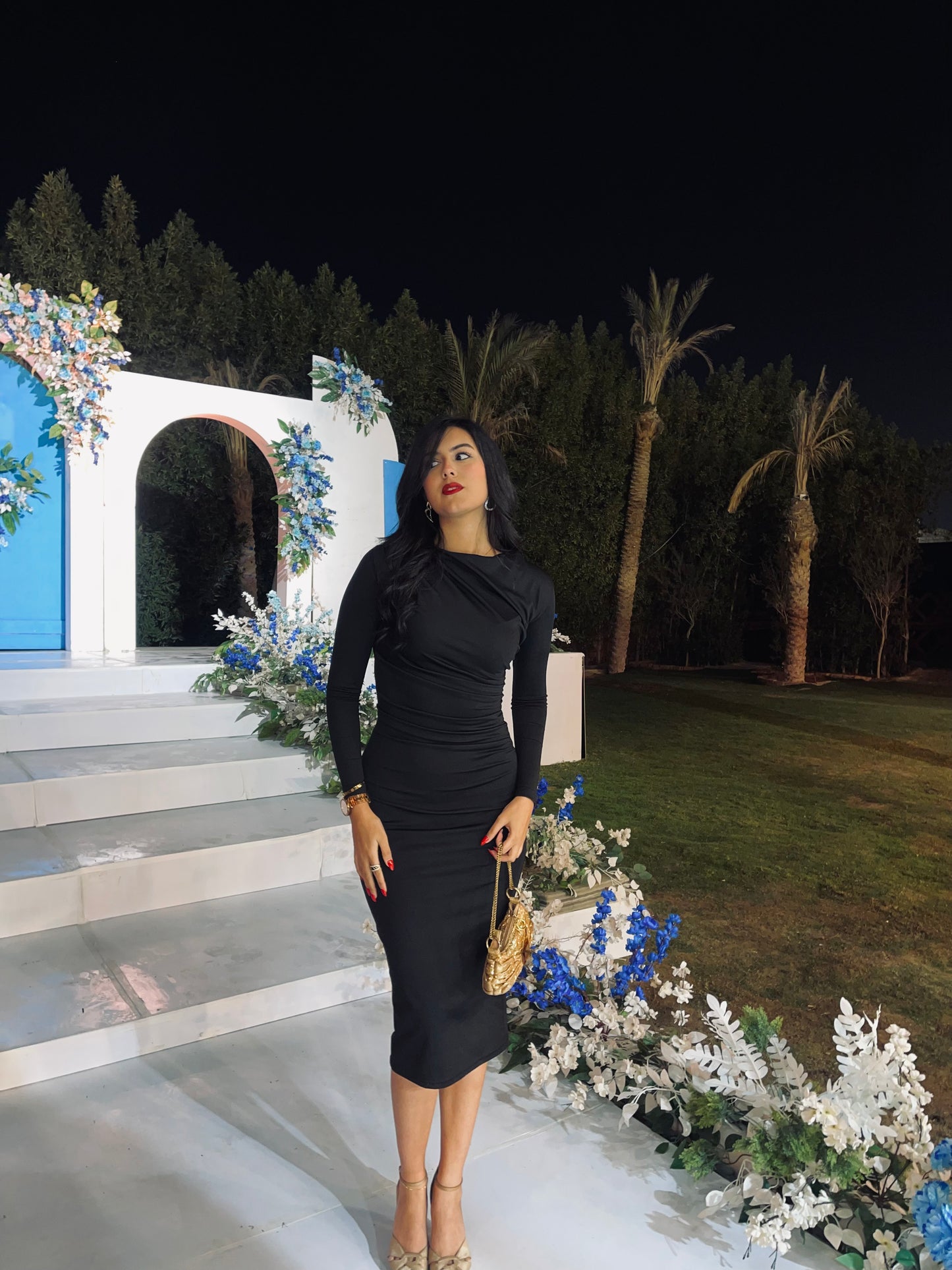 Black SCUBA FABRIC DRESS