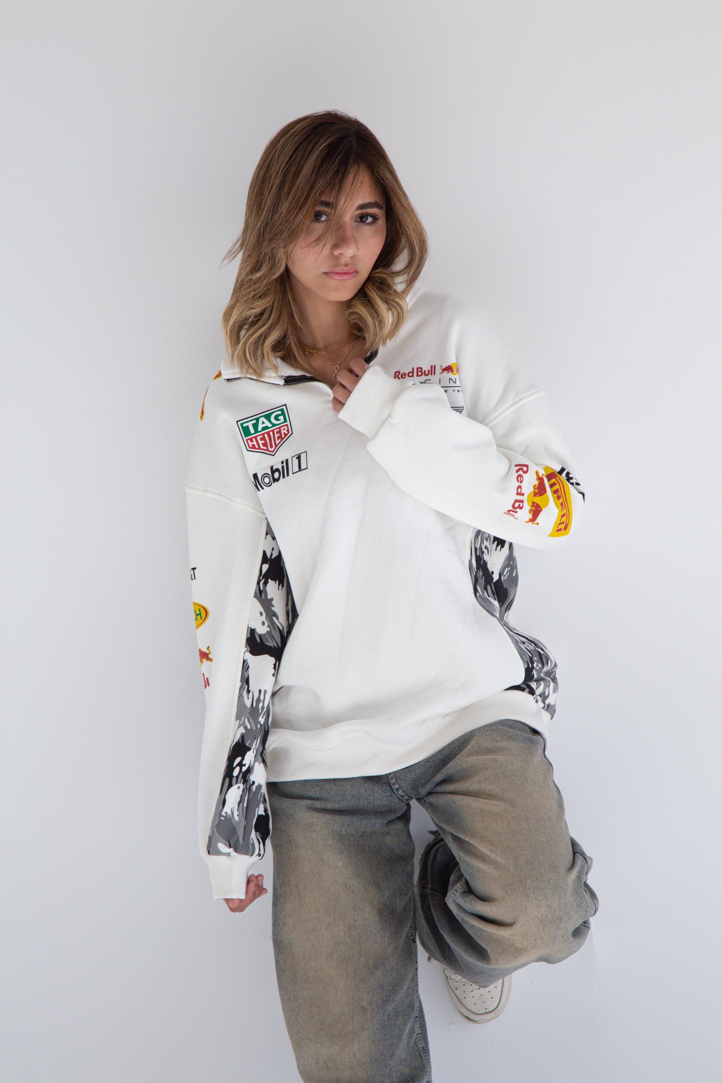 Redbull white Jumper / Hoodie