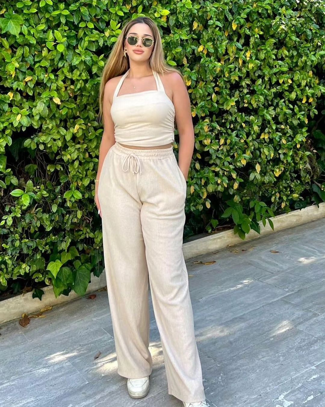BEIGE KETEN SUİT