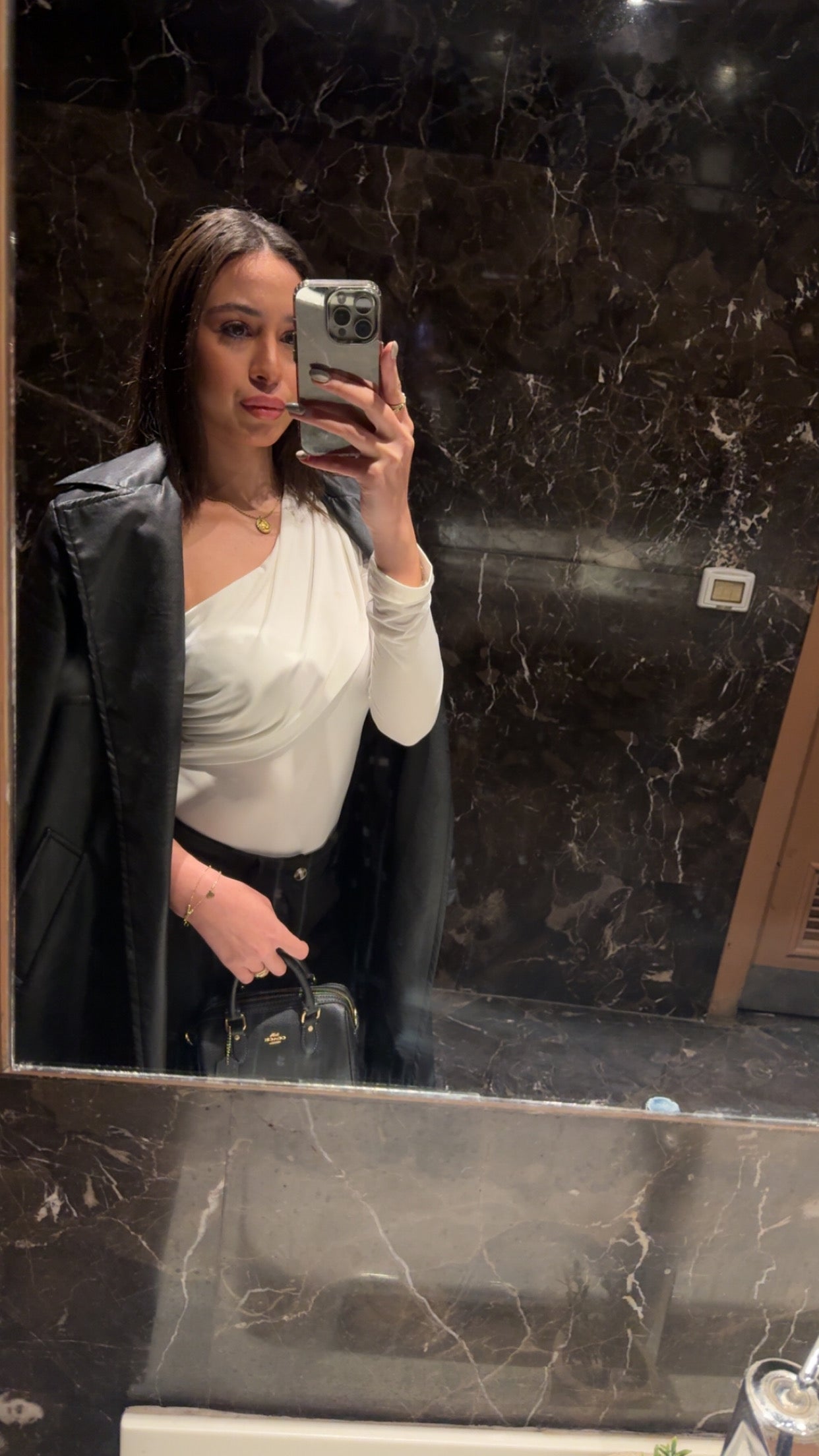 White One shoulder bodysuit
