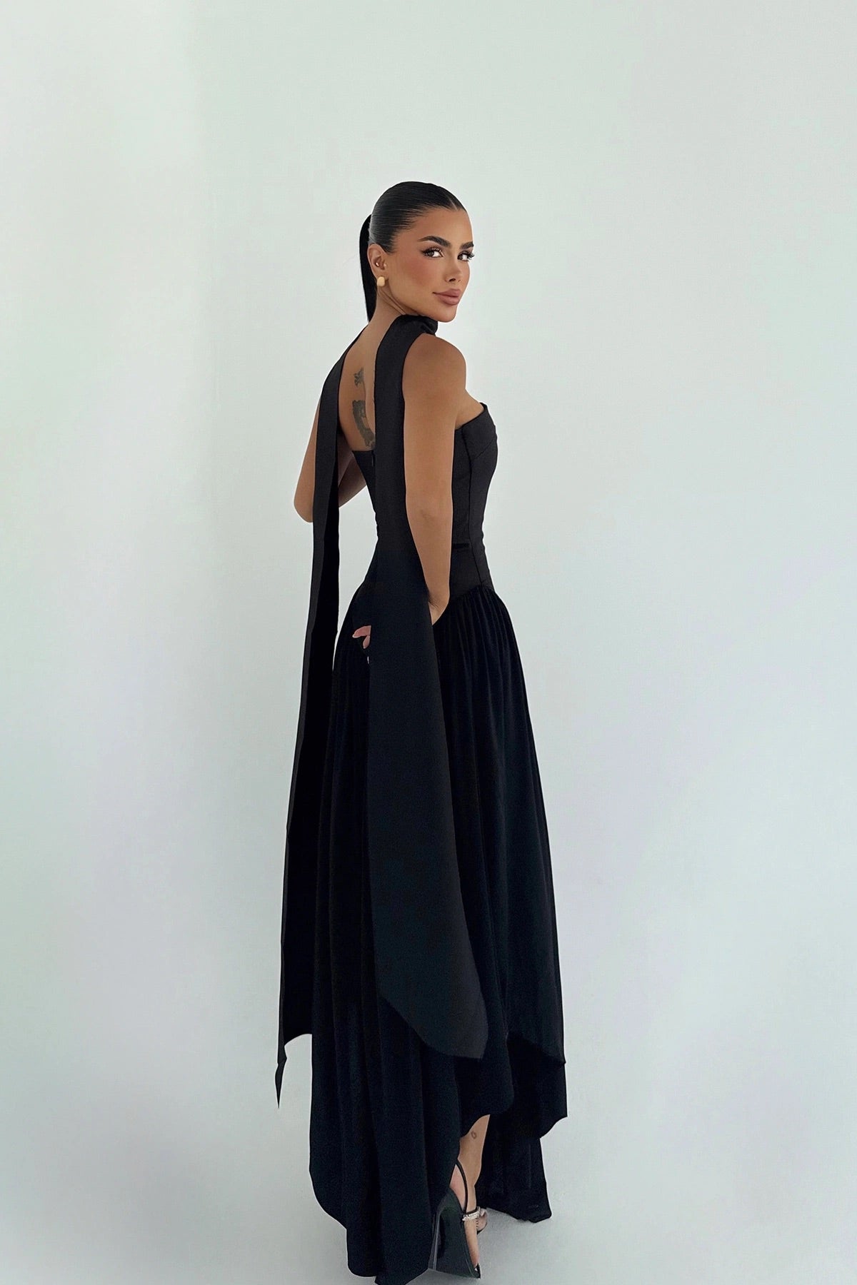 Black Sinatra Maxi Dress
