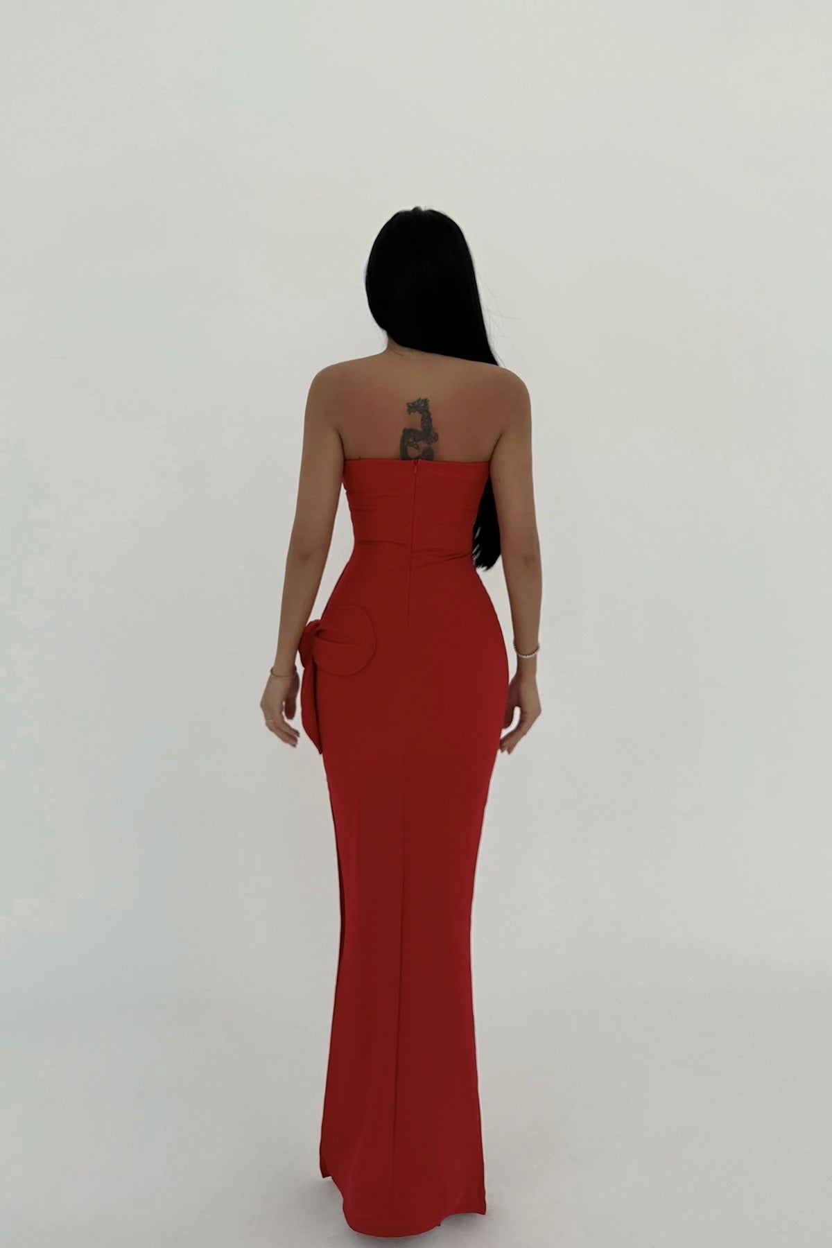 Red Daysi Strapless Dress