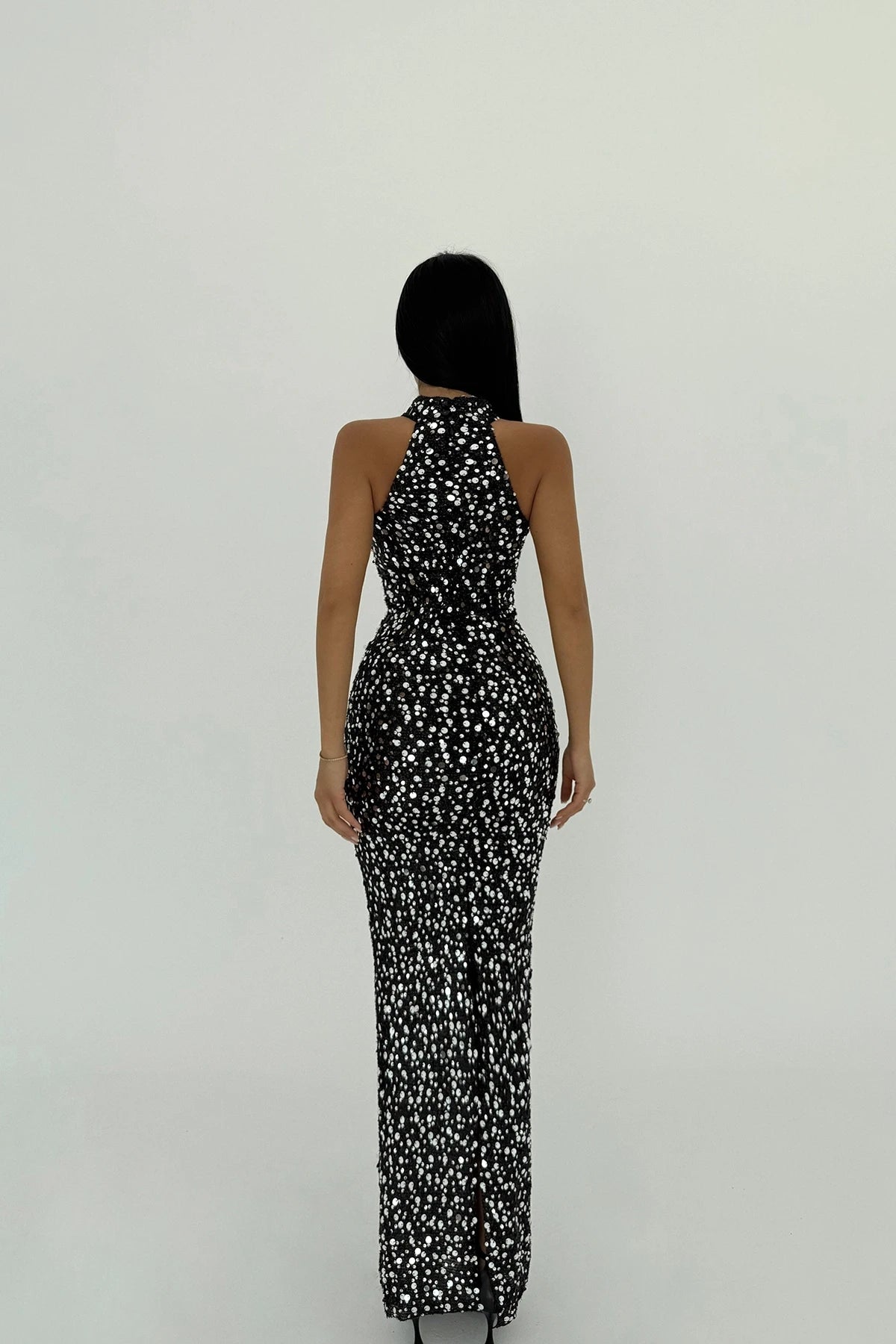 Gray Shion Sequined Dress