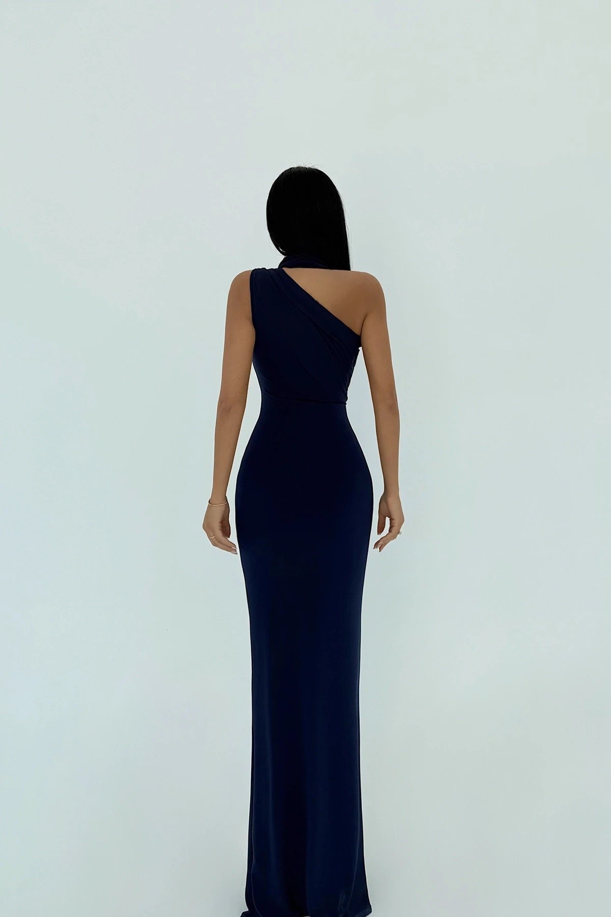 navy  Marcia Long Dress