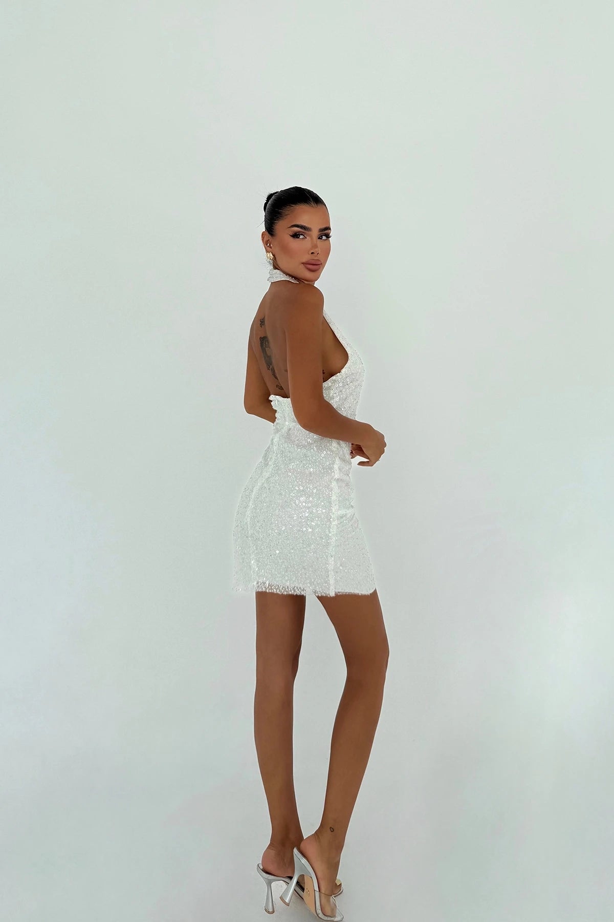White Nateba Mini Dress