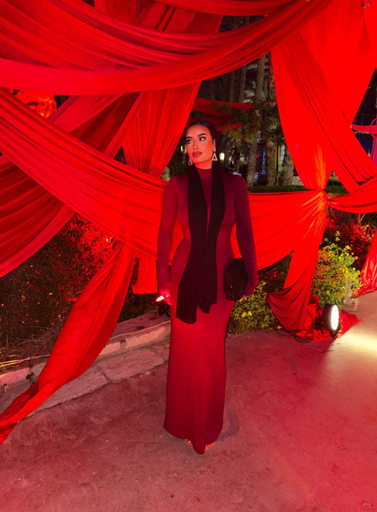 Cherry Rotten Long Sleeve Dress