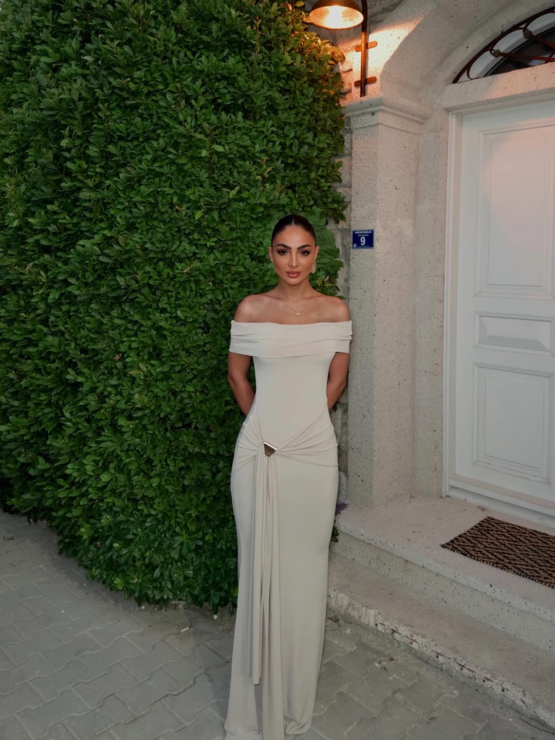 Beige Allayia Long Dress