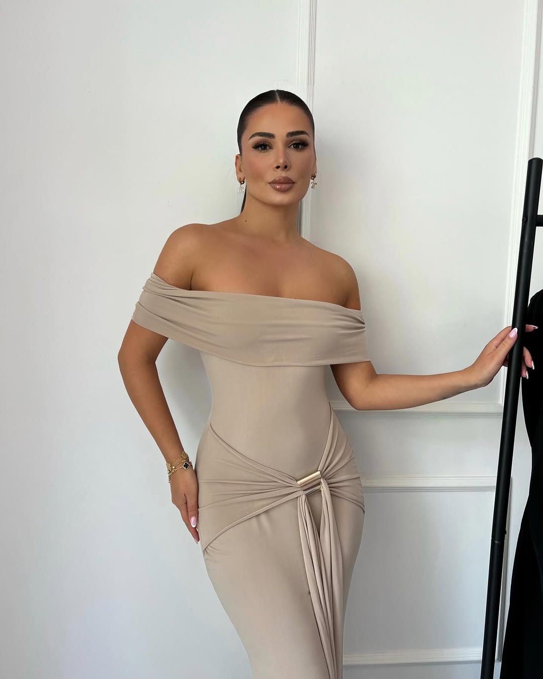 Beige Allayia Long Dress