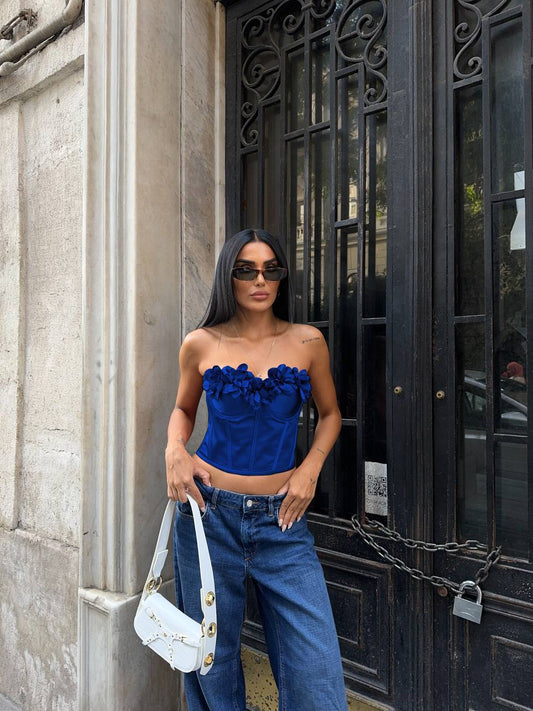 RUS SATEN FABRİC  BUSTIER