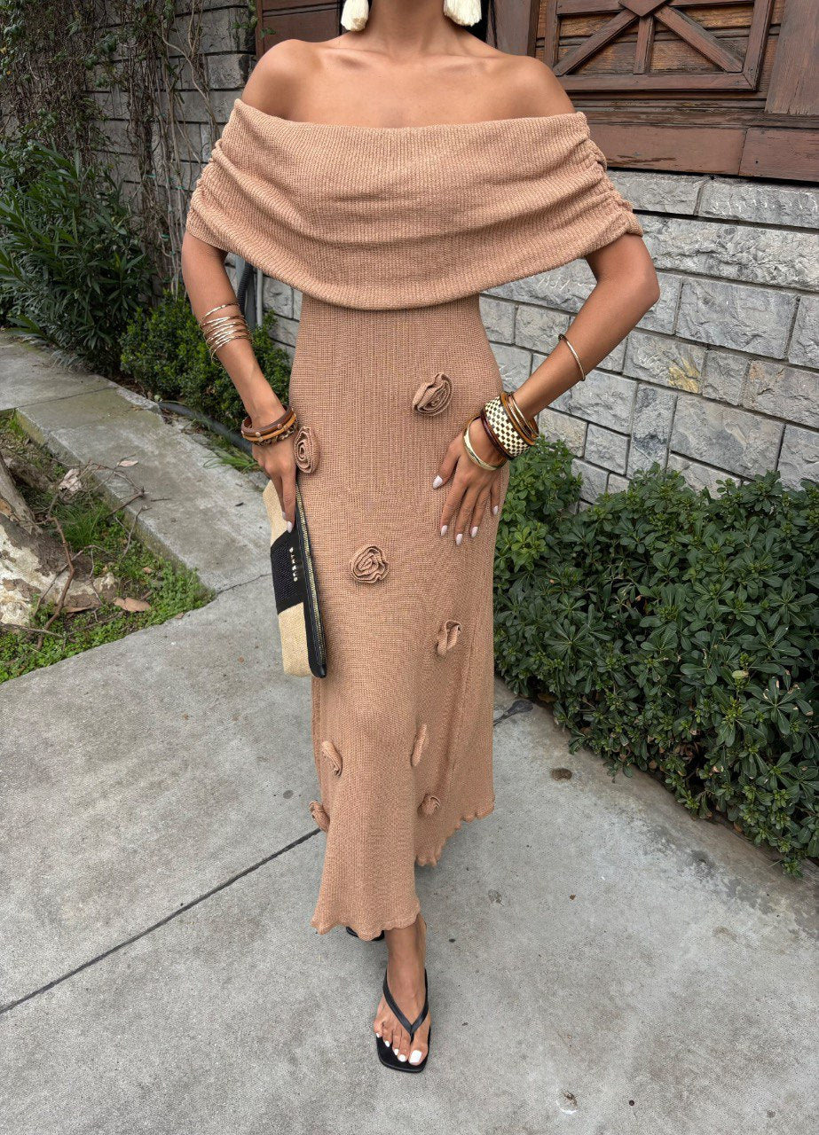 Roses Detailed Chic Tricot