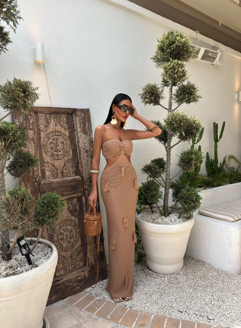Cut Out Knitwear Stylish Dress