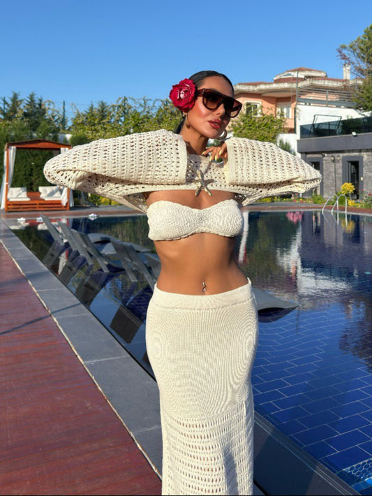 NEW Triple Stylish Knitwear Set for Summer Season