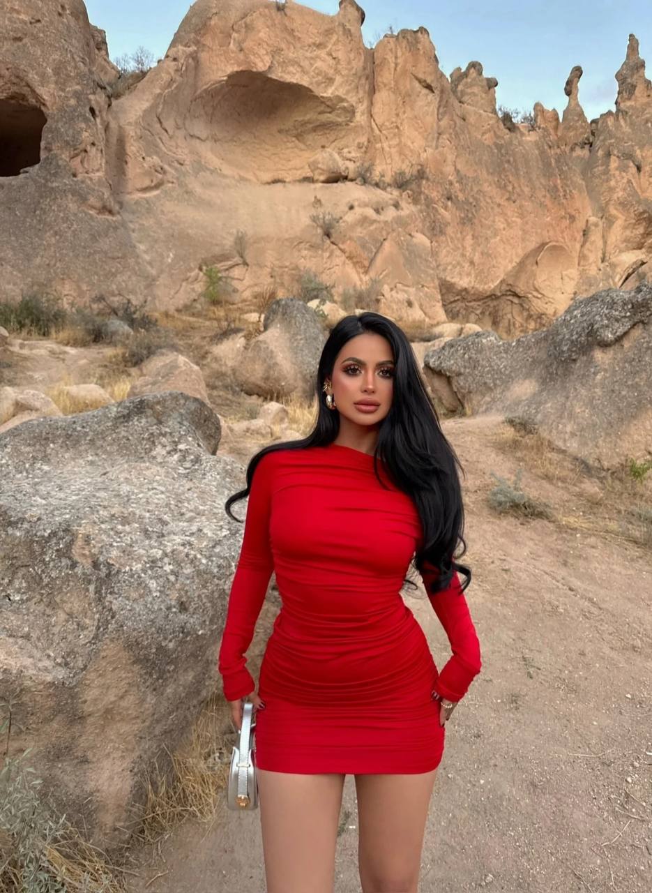 Red One-Shoulder Ruched Mini Dress