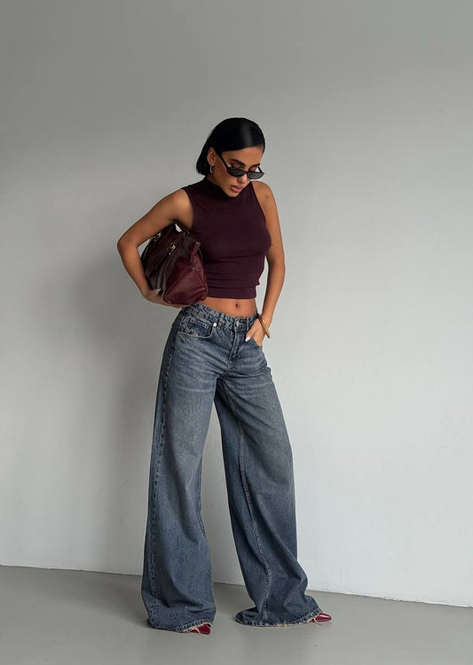 S-Low Waist Kahve Tint jeans