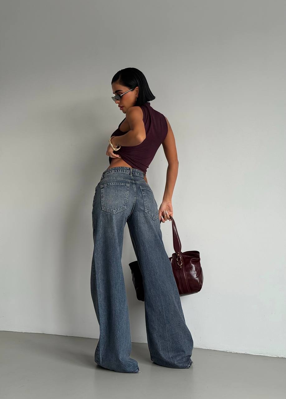 S-Low Waist Kahve Tint jeans