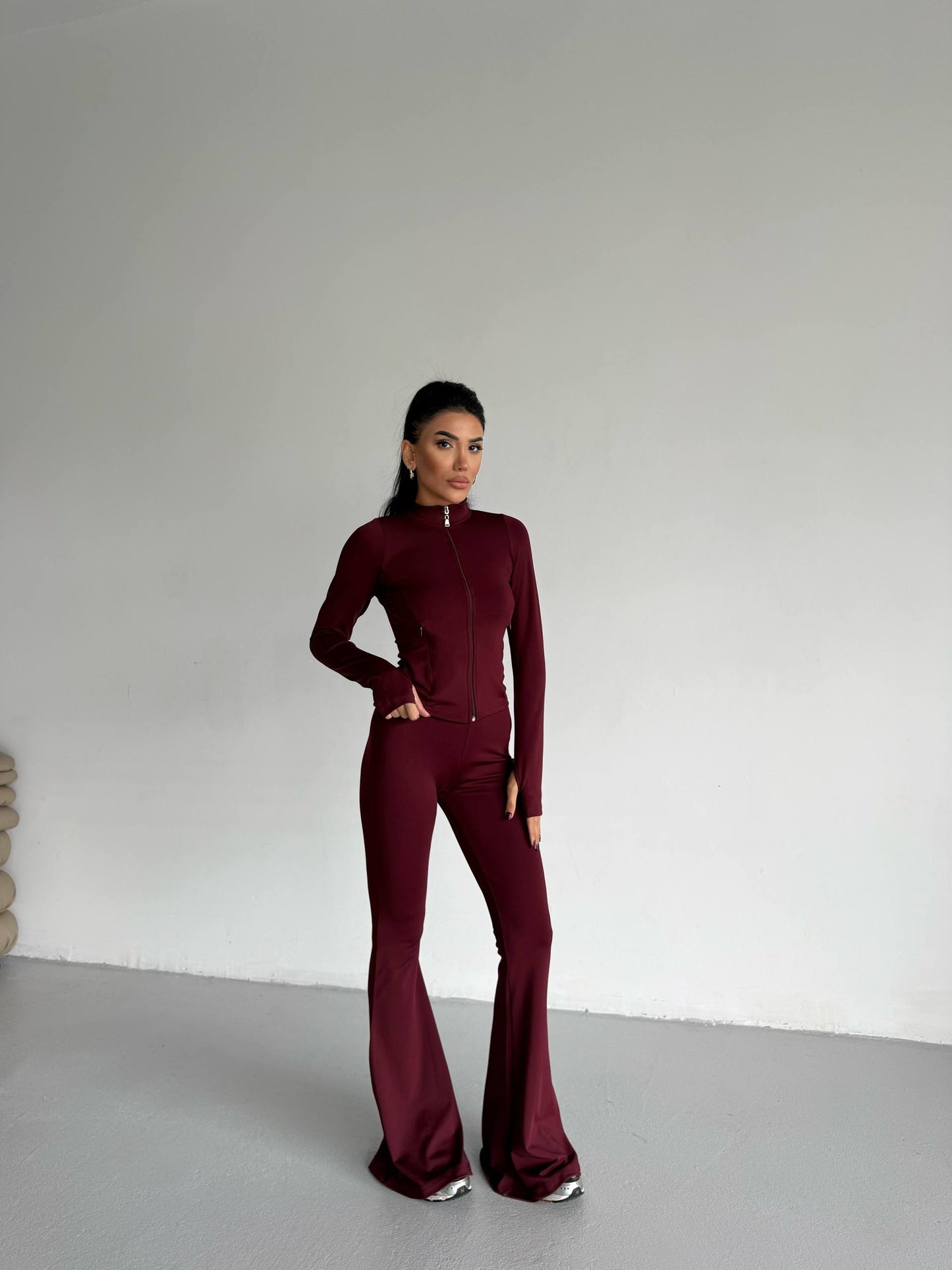 Burgundy  SCUBA FABRIC SET