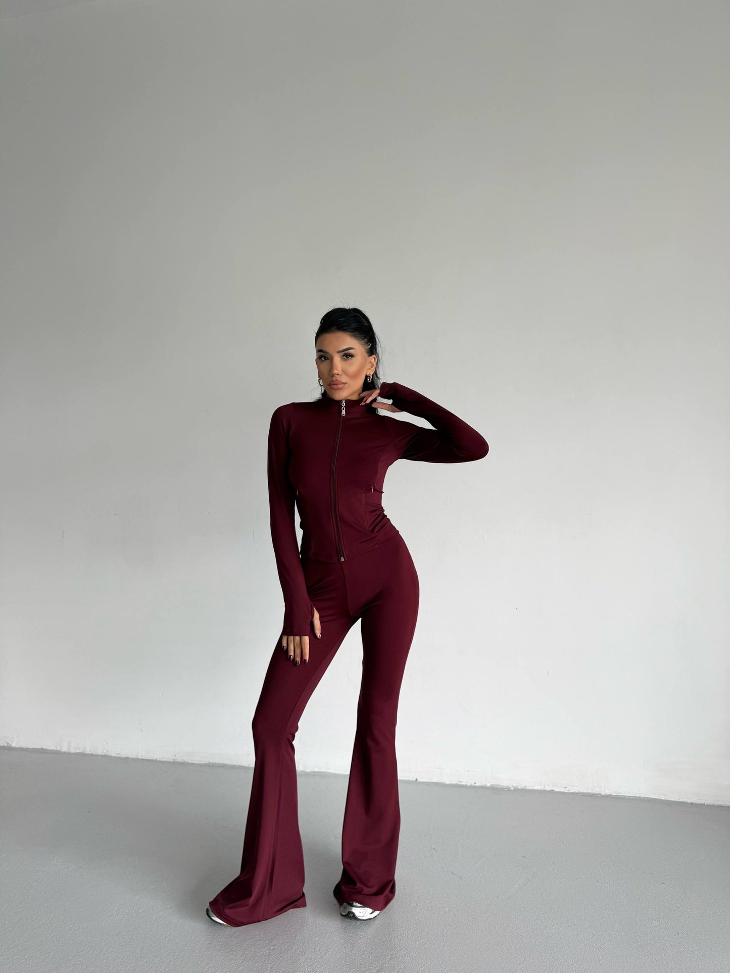 Burgundy  SCUBA FABRIC SET