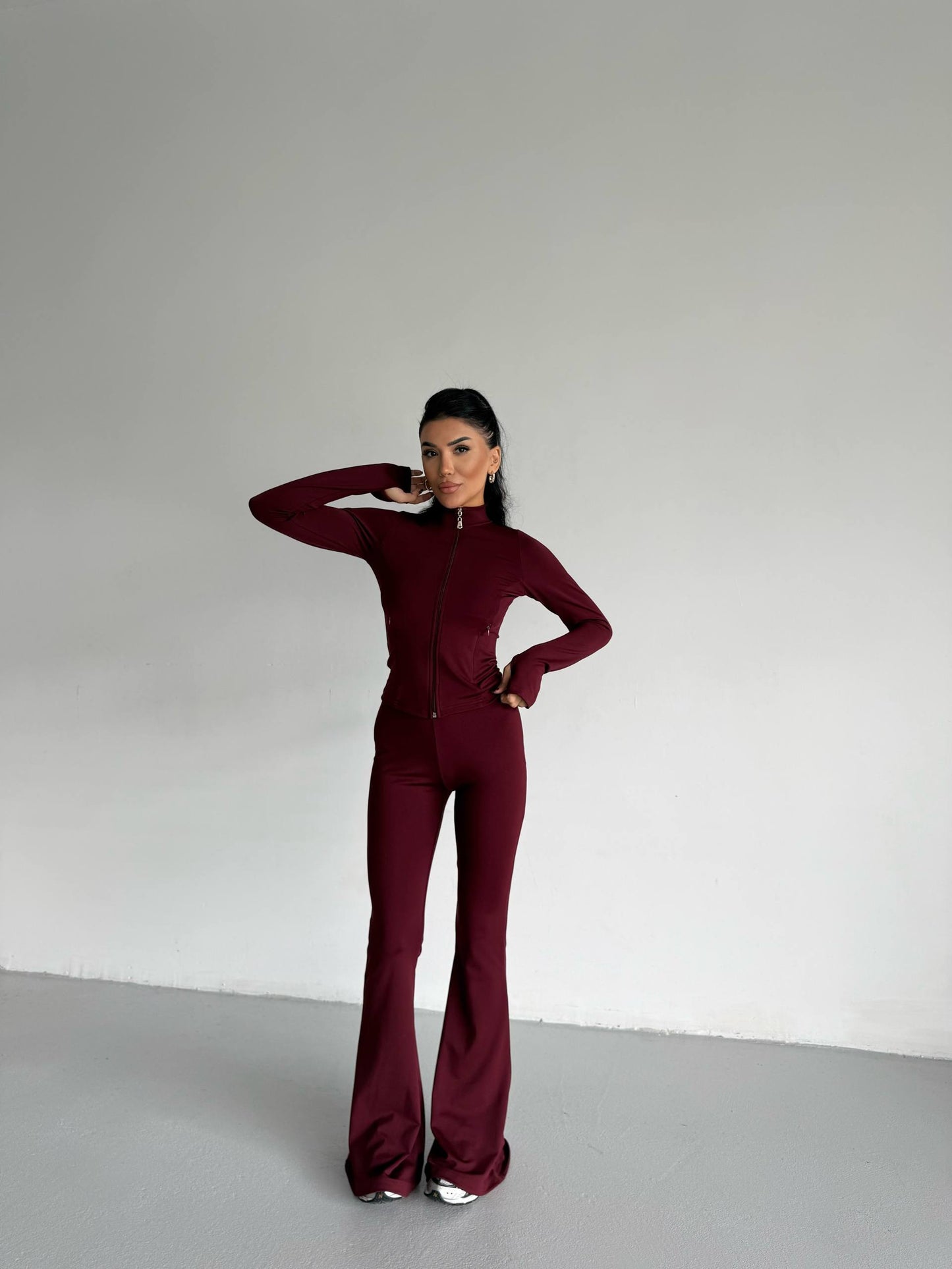 Burgundy  SCUBA FABRIC SET