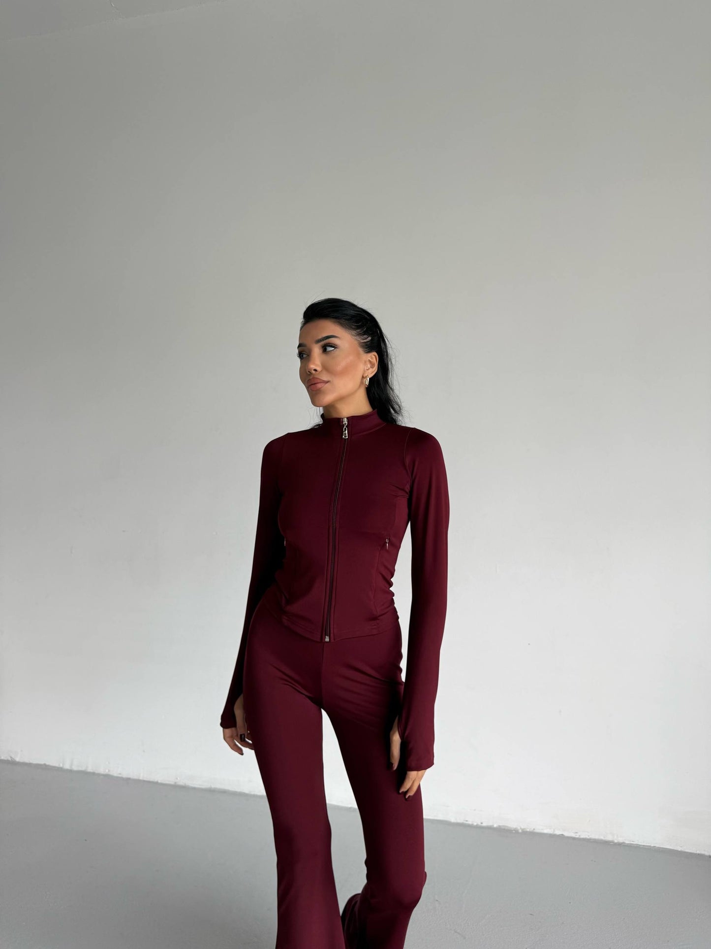 Burgundy  SCUBA FABRIC SET