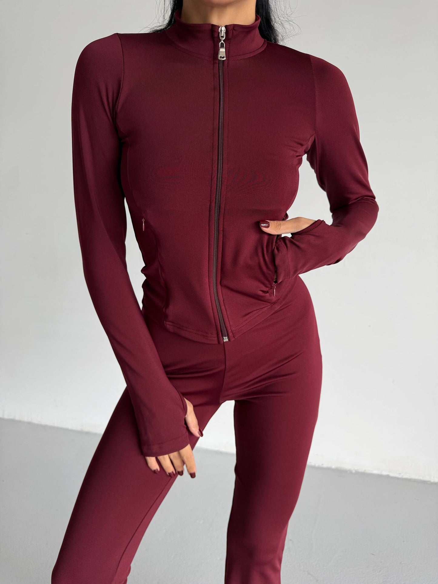 Burgundy  SCUBA FABRIC SET