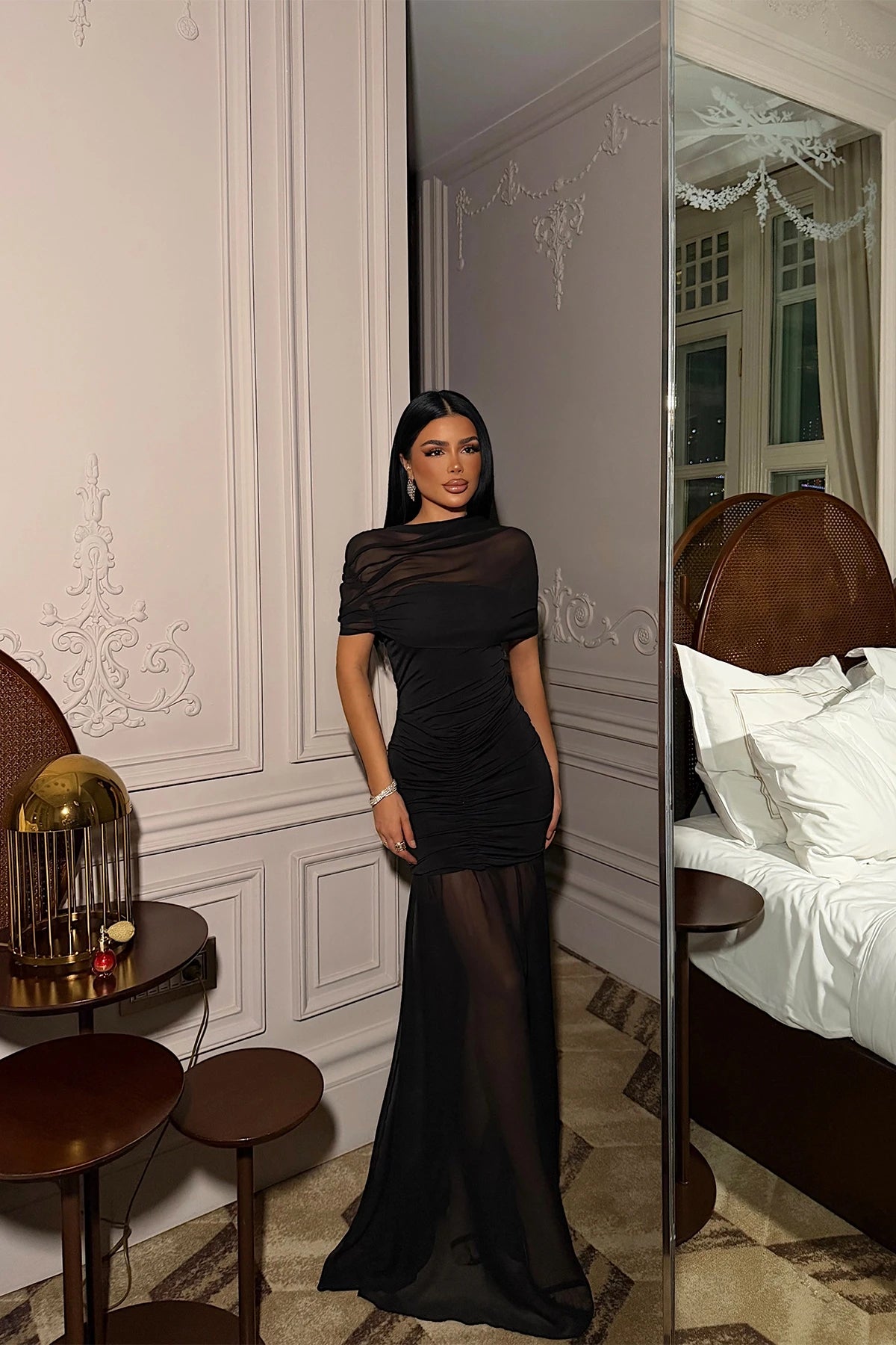 Black Shannon Long Dress