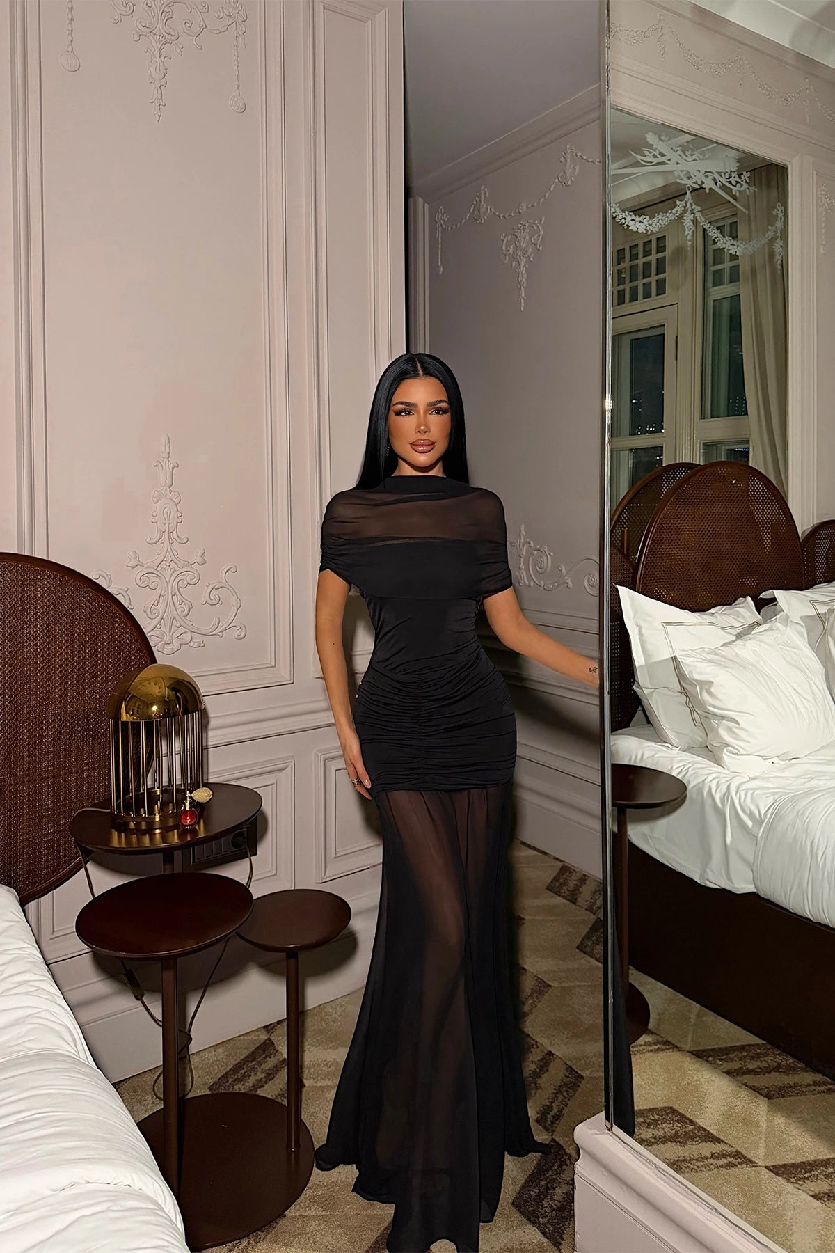 Black Shannon Long Dress