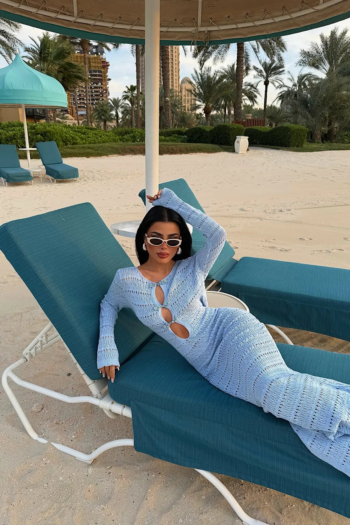 Baby Blue Knitted Dress