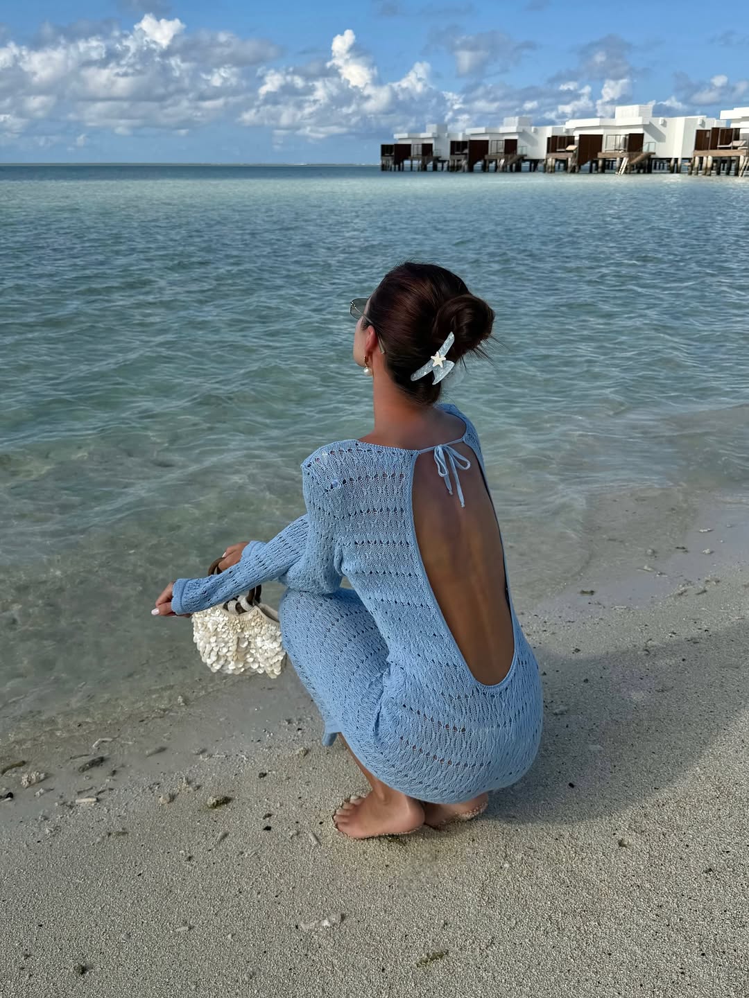 Baby Blue Knitted Dress