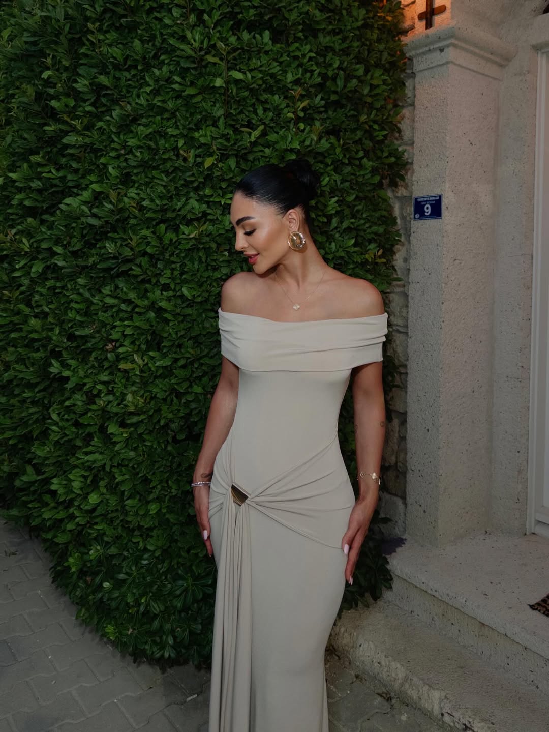 Beige Allayia Long Dress