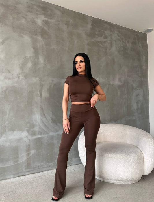 BROWN _ MICRO DOUBLE SET