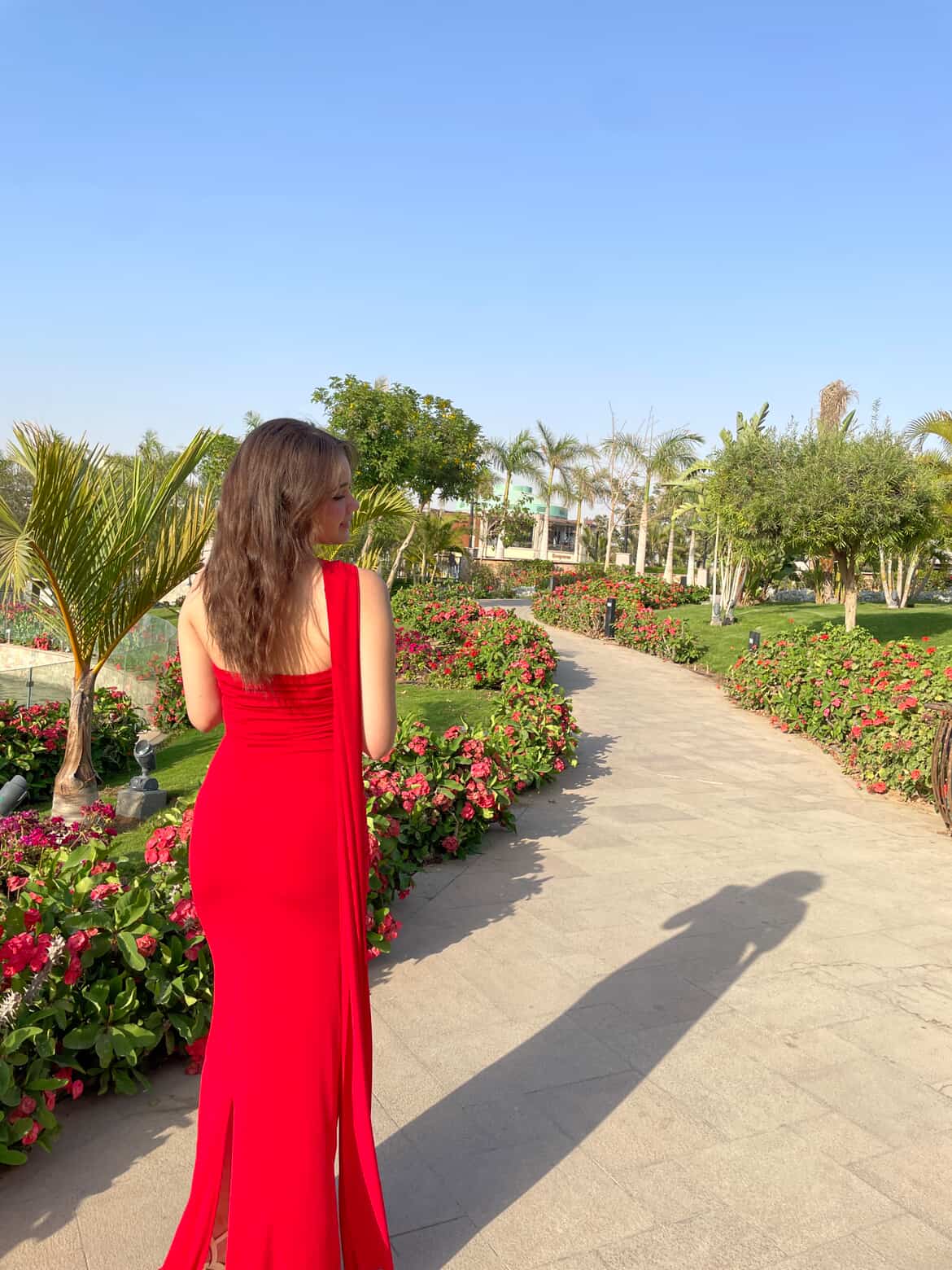 Red  Coraline Tie Dress