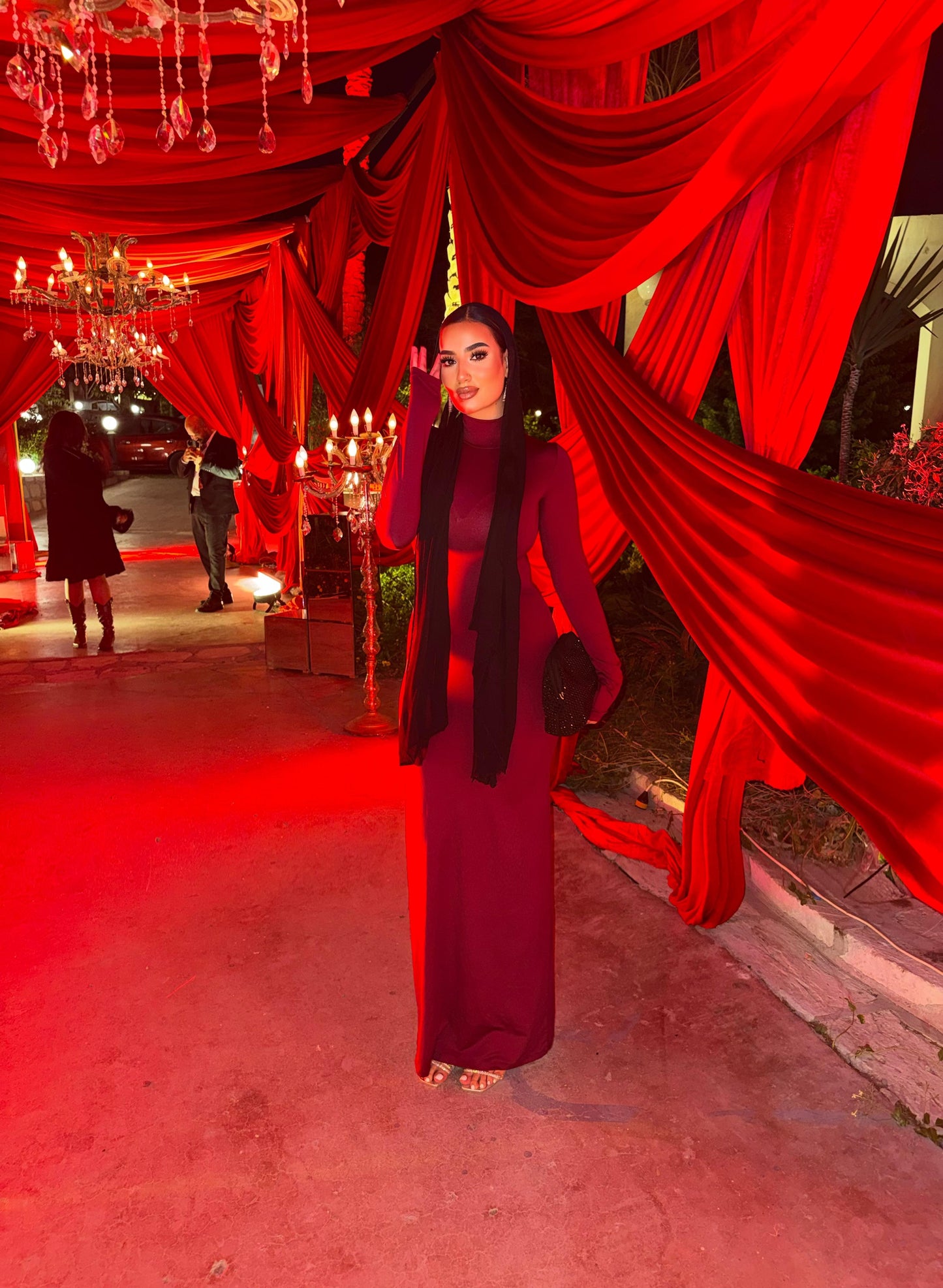 Cherry Rotten Long Sleeve Dress