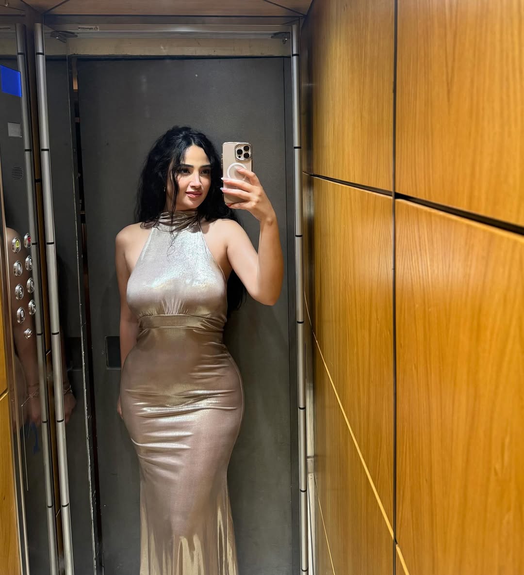 GLASS BENITTIN FABRIC DRESS