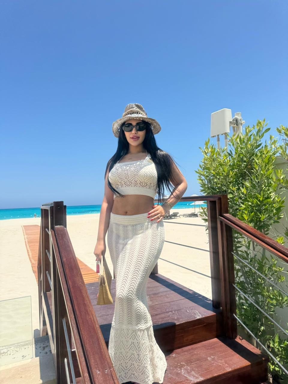 Lace Patterned Double Set