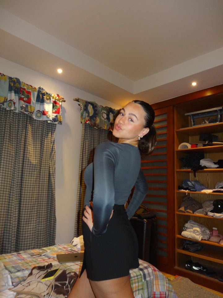 gray- long sleeve basic top