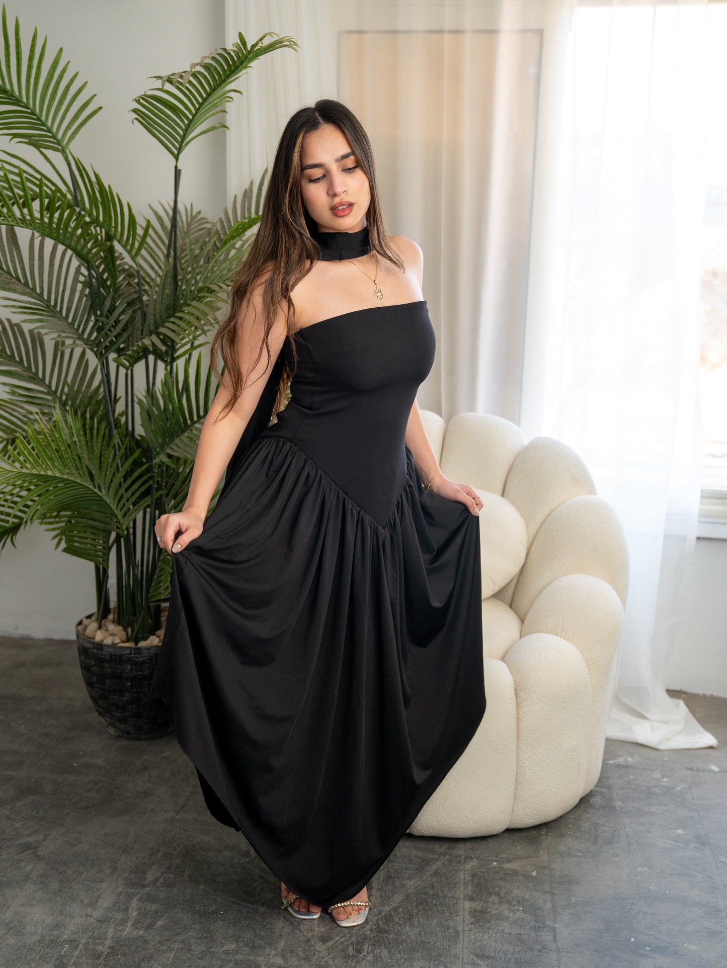 Black Sinatra Maxi Dress