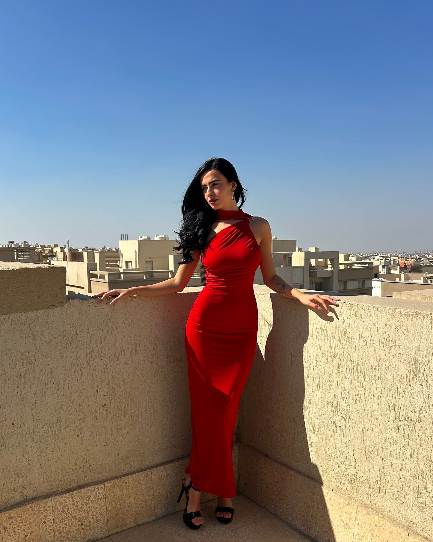 Red Marcia Long Dress