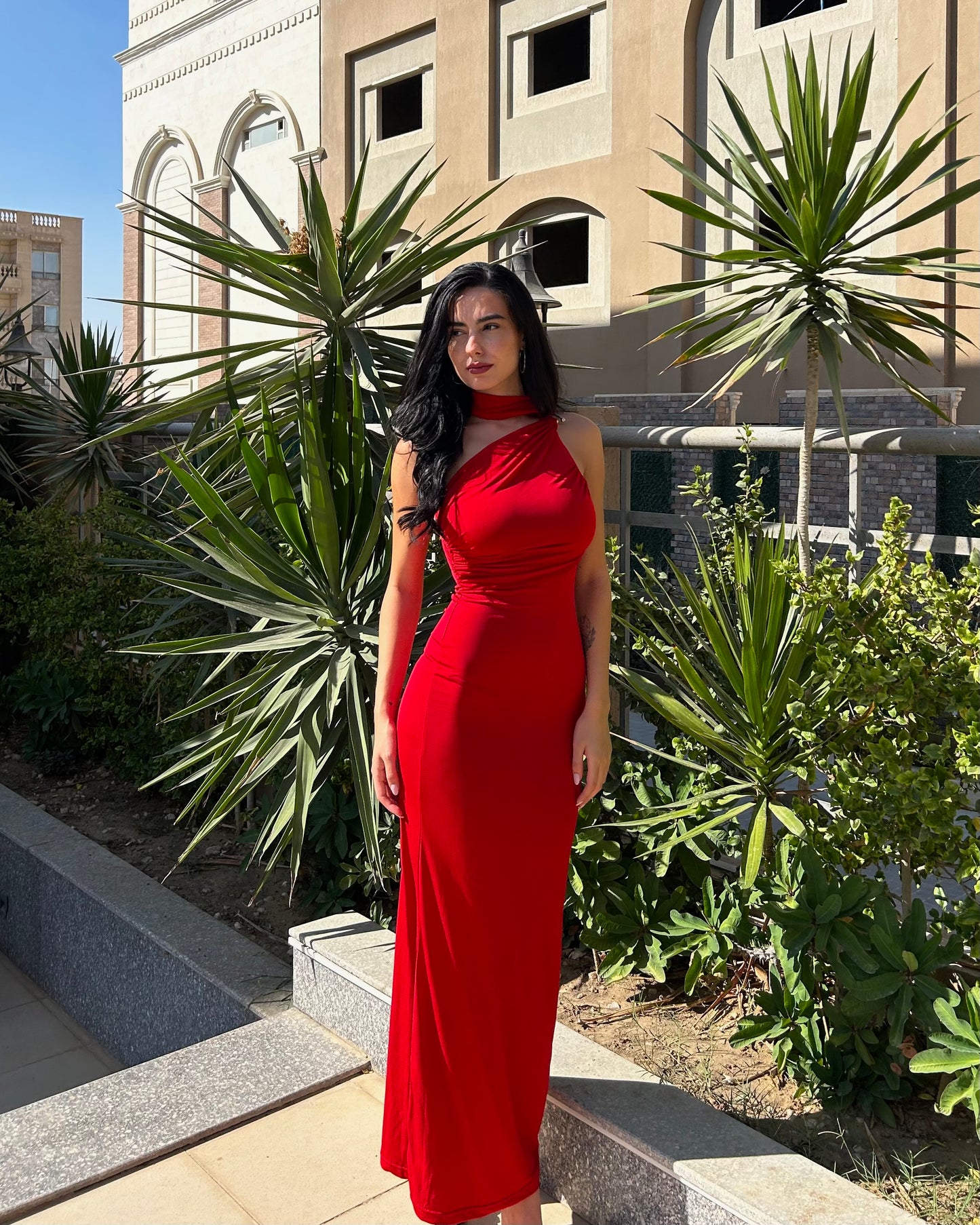 Red Marcia Long Dress