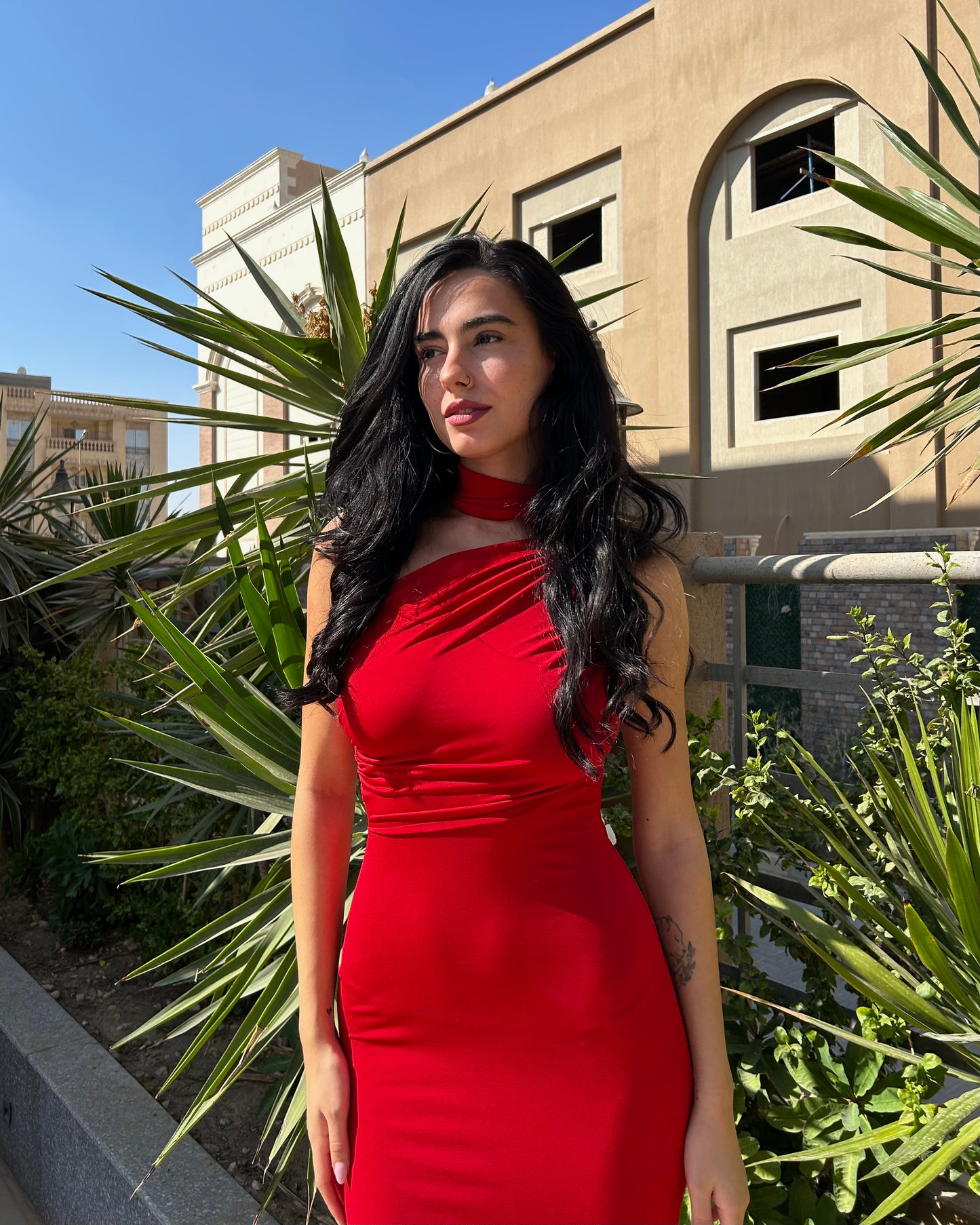 Red Marcia Long Dress