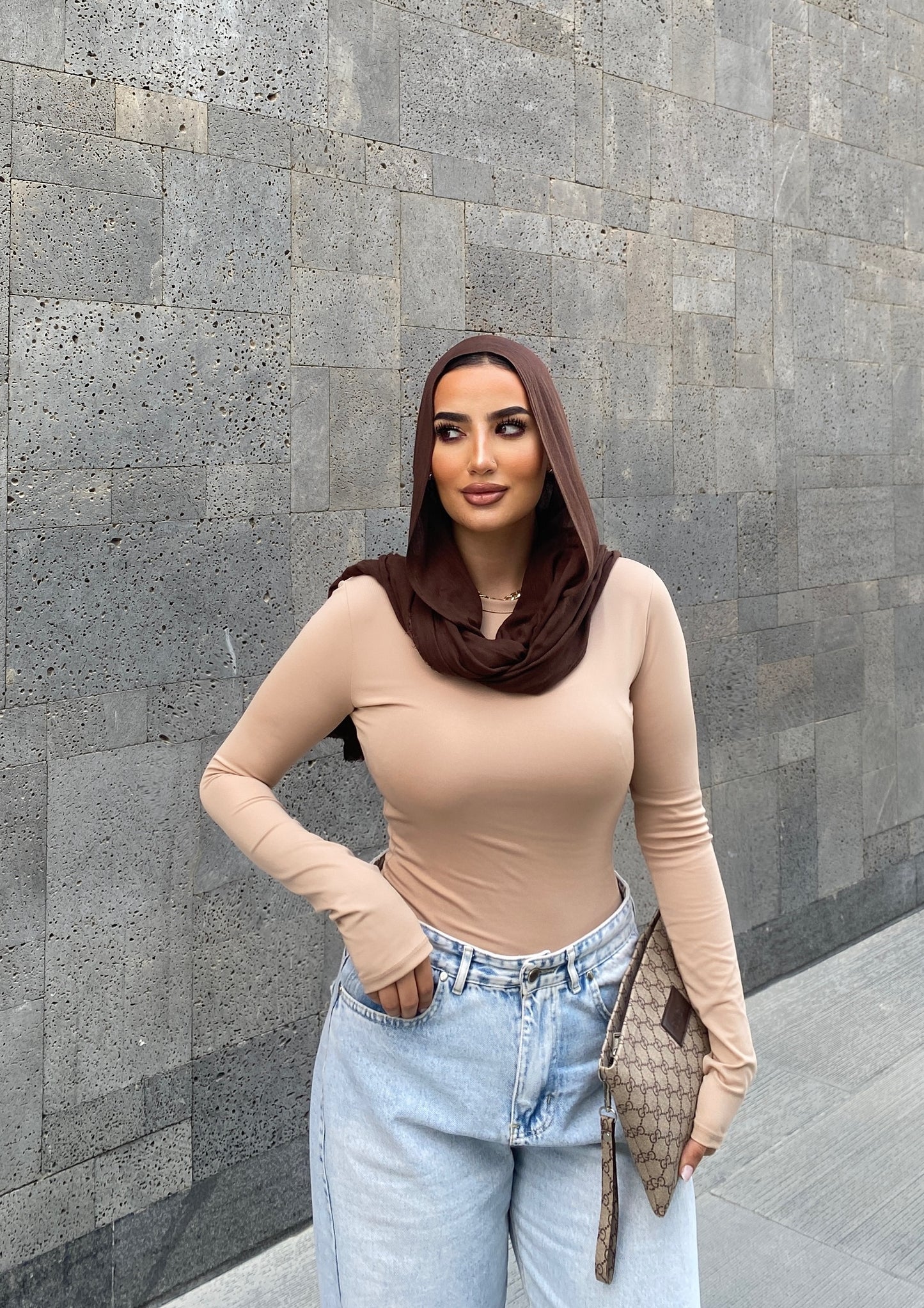 Latte - long sleeve basic top