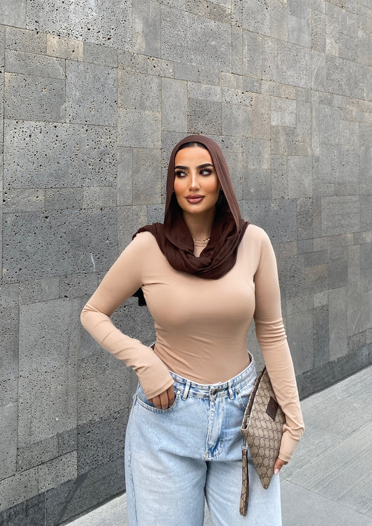 Latte - long sleeve basic top