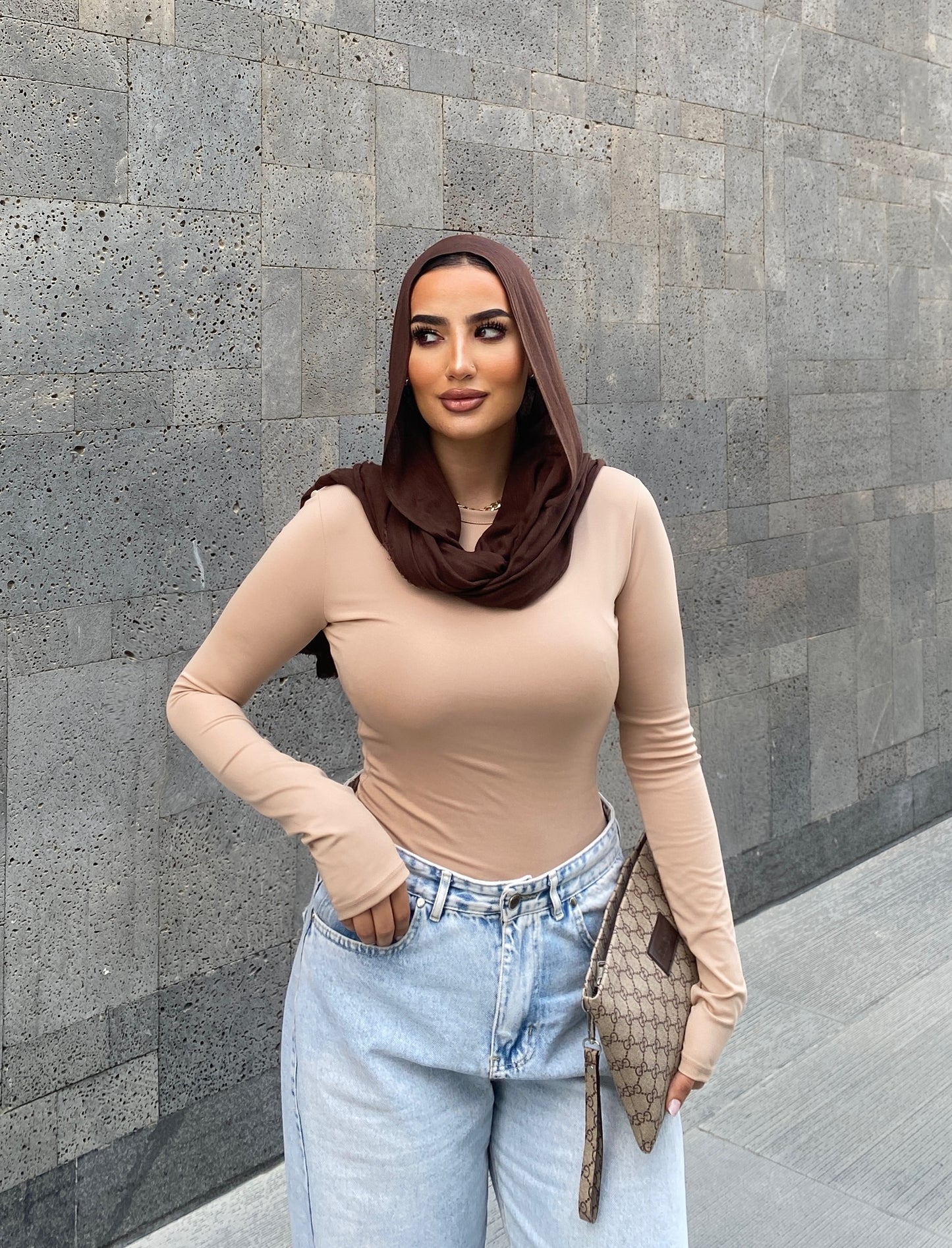 Latte - long sleeve basic top