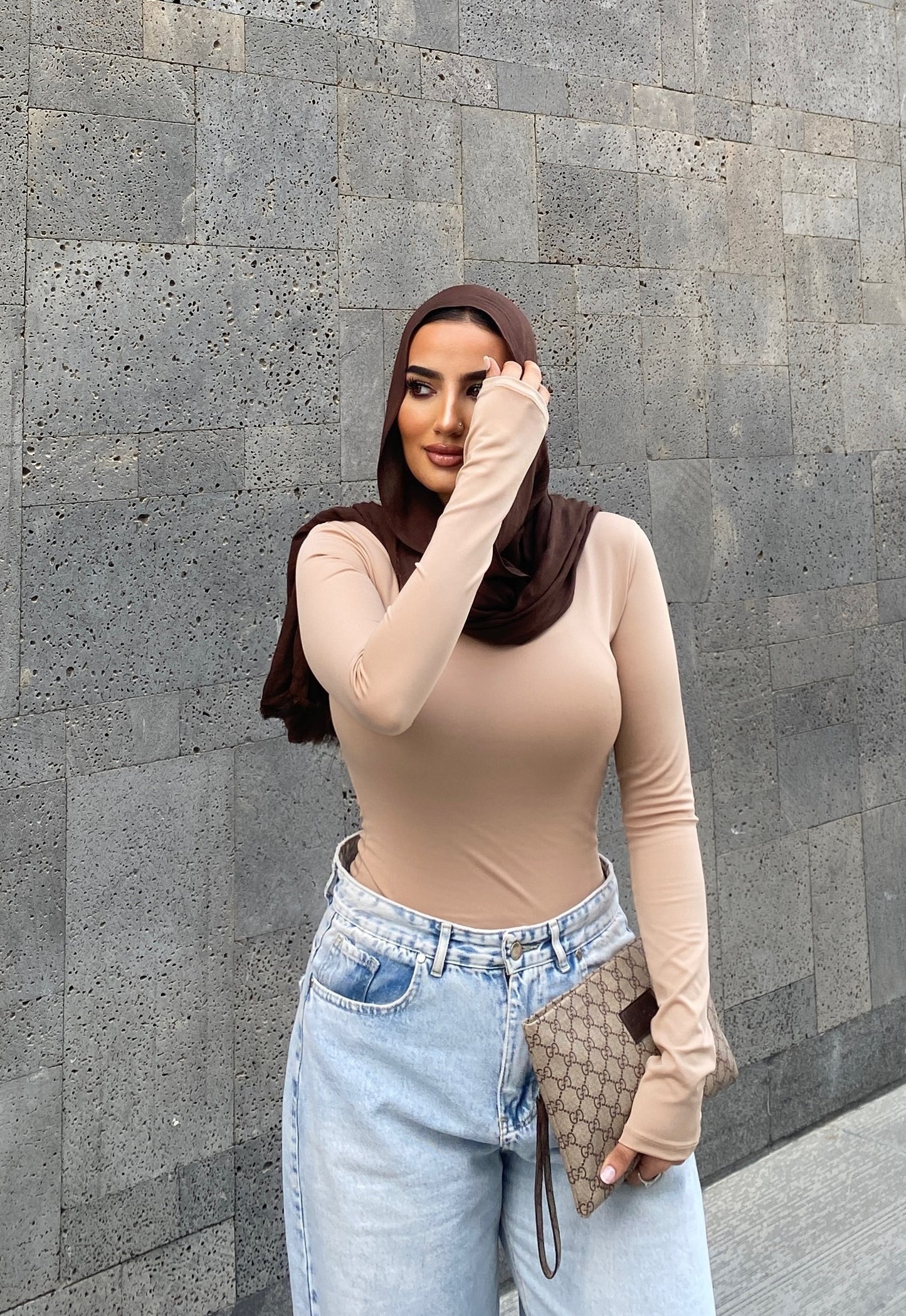 Latte - long sleeve basic top