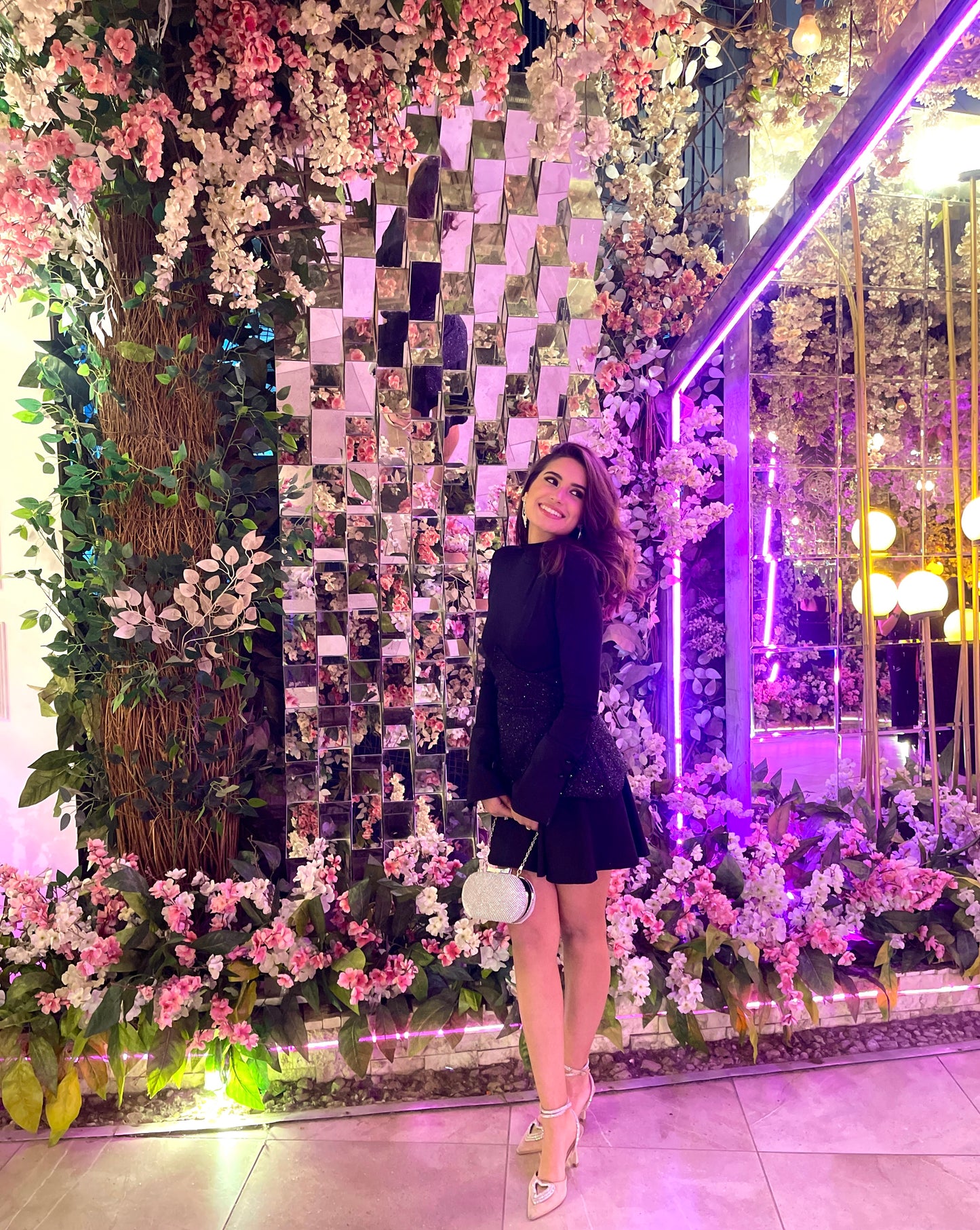 Black Long Sleeve Corset Dress