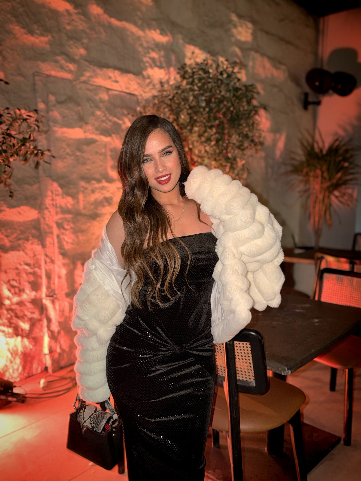 Black Lissa Strapless Dress