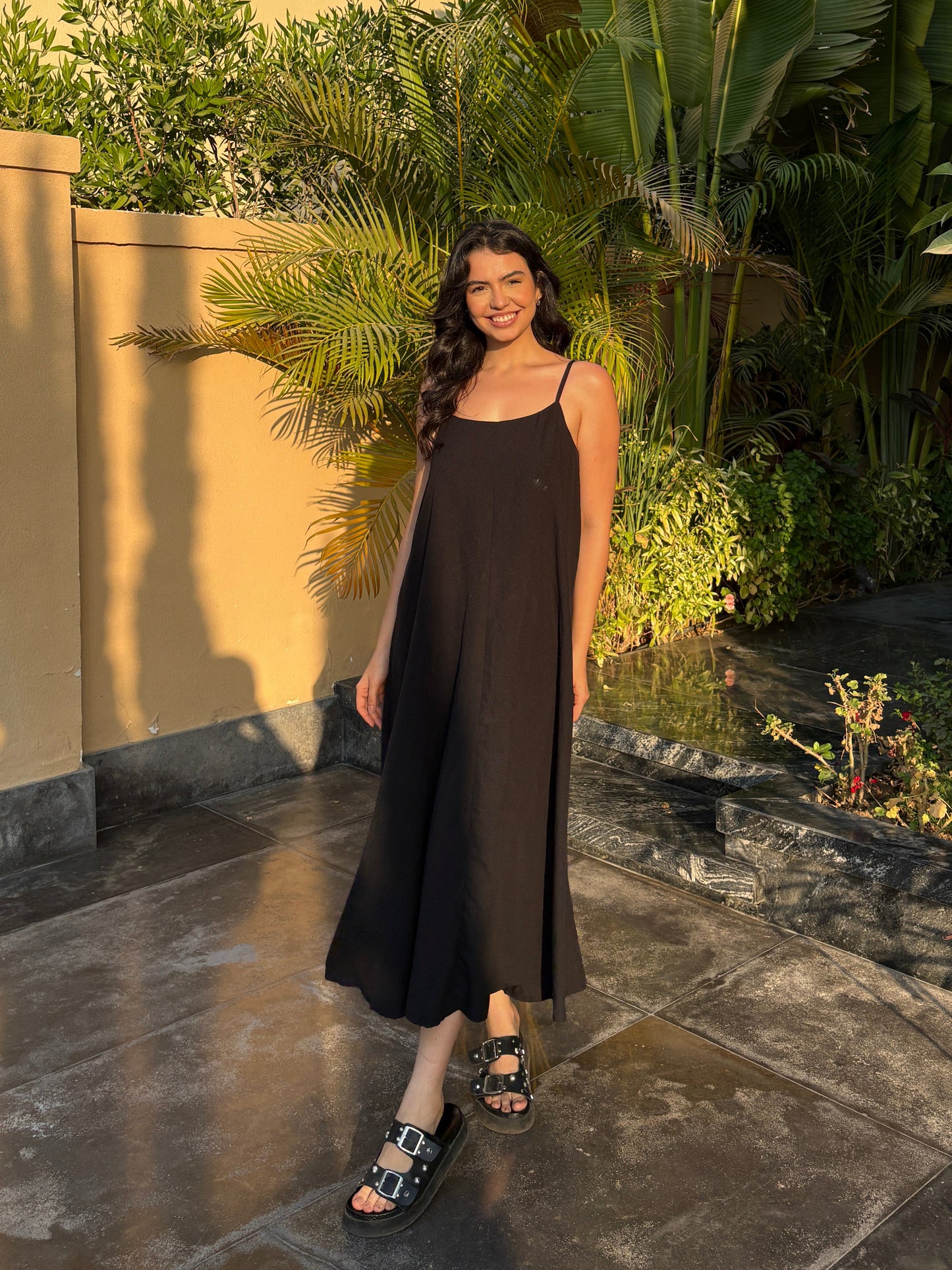 Black COTTON AEROBIN DRESS