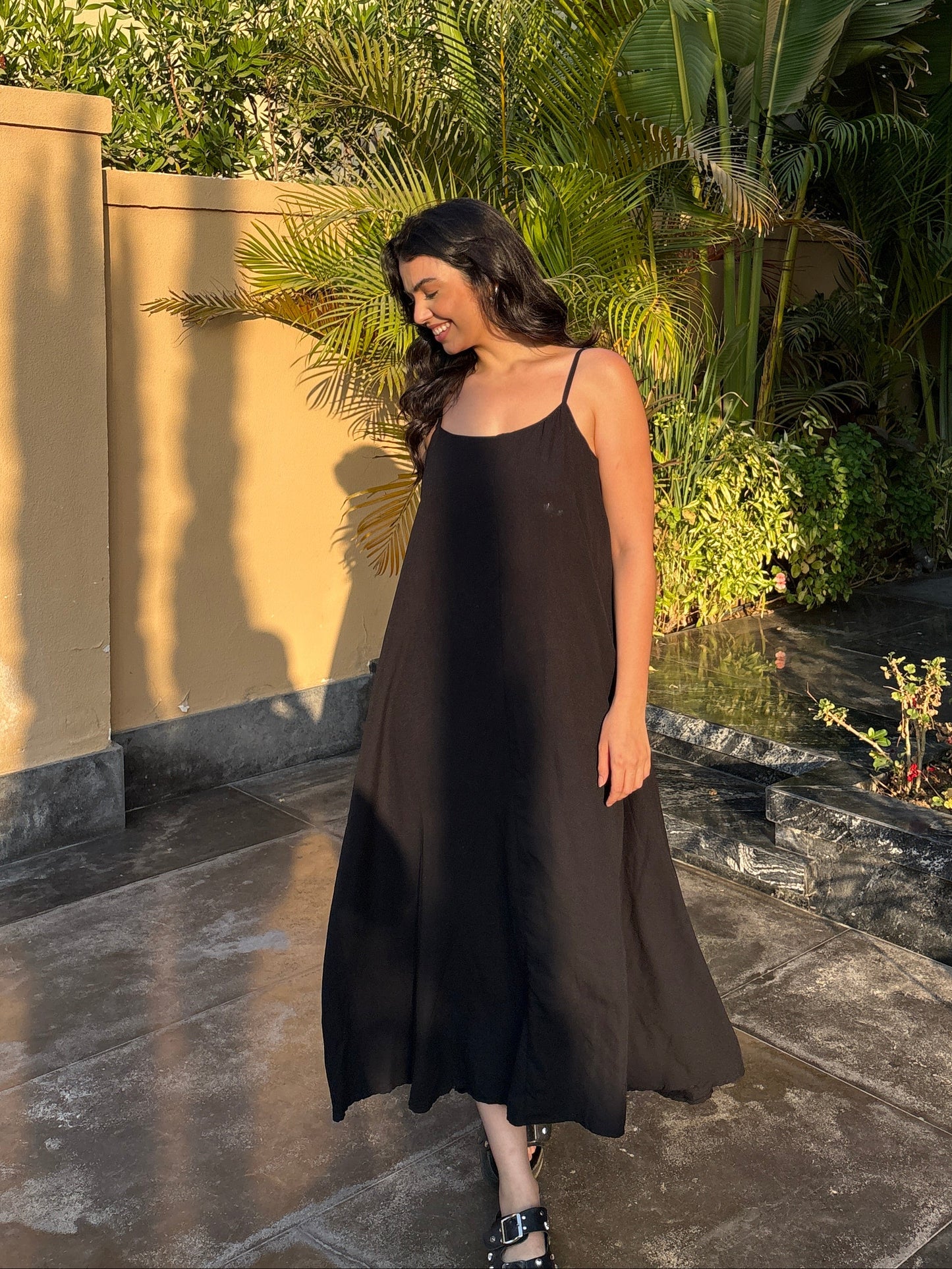 Black COTTON AEROBIN DRESS